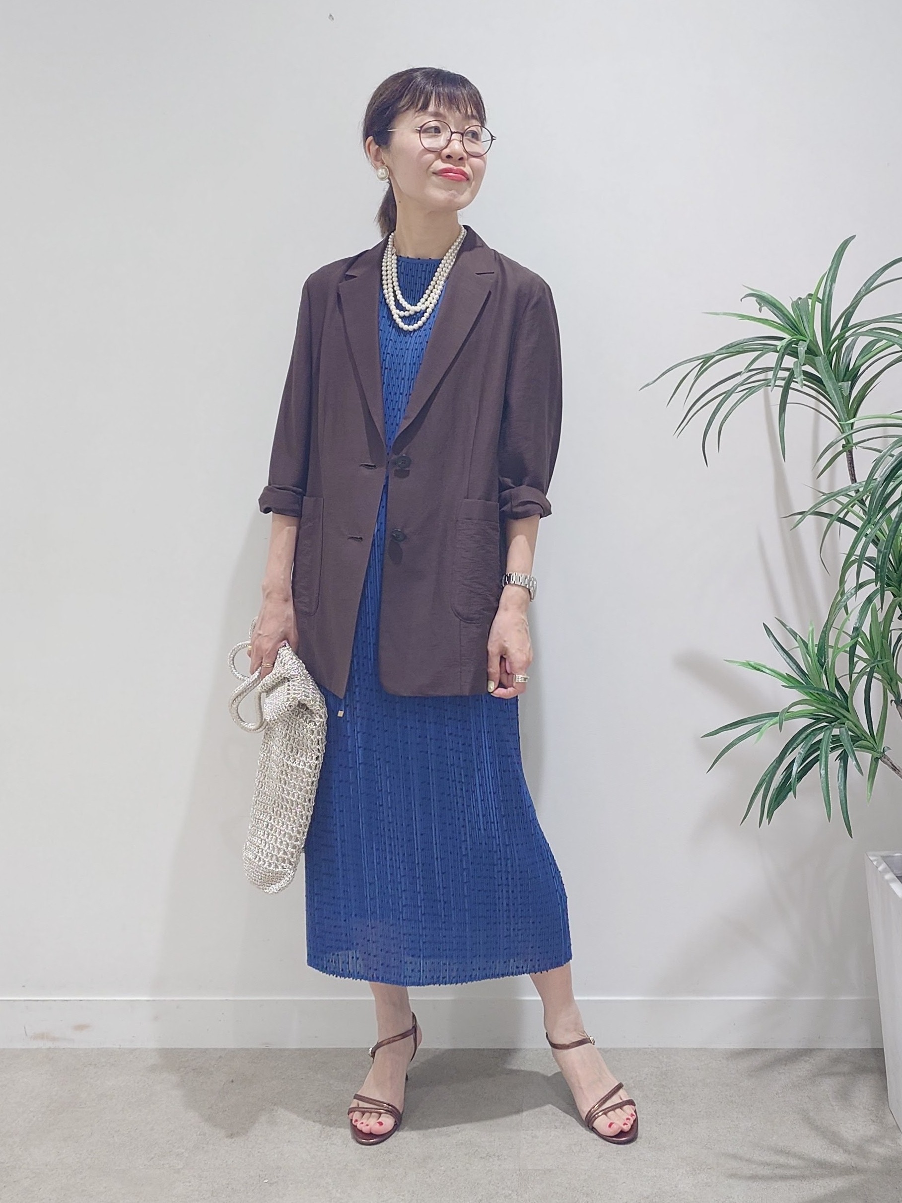 MUTSUKOさんの「UNTITLED｜◆【程よいシアー感/洗える】エアリーバイオジャケット」を使ったコーディネート