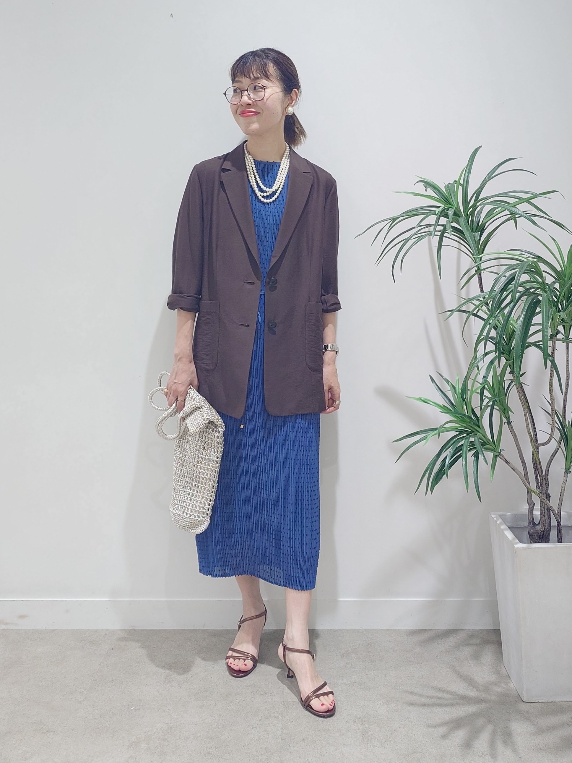 MUTSUKOさんの「UNTITLED｜◆【程よいシアー感/洗える】エアリーバイオジャケット」を使ったコーディネート