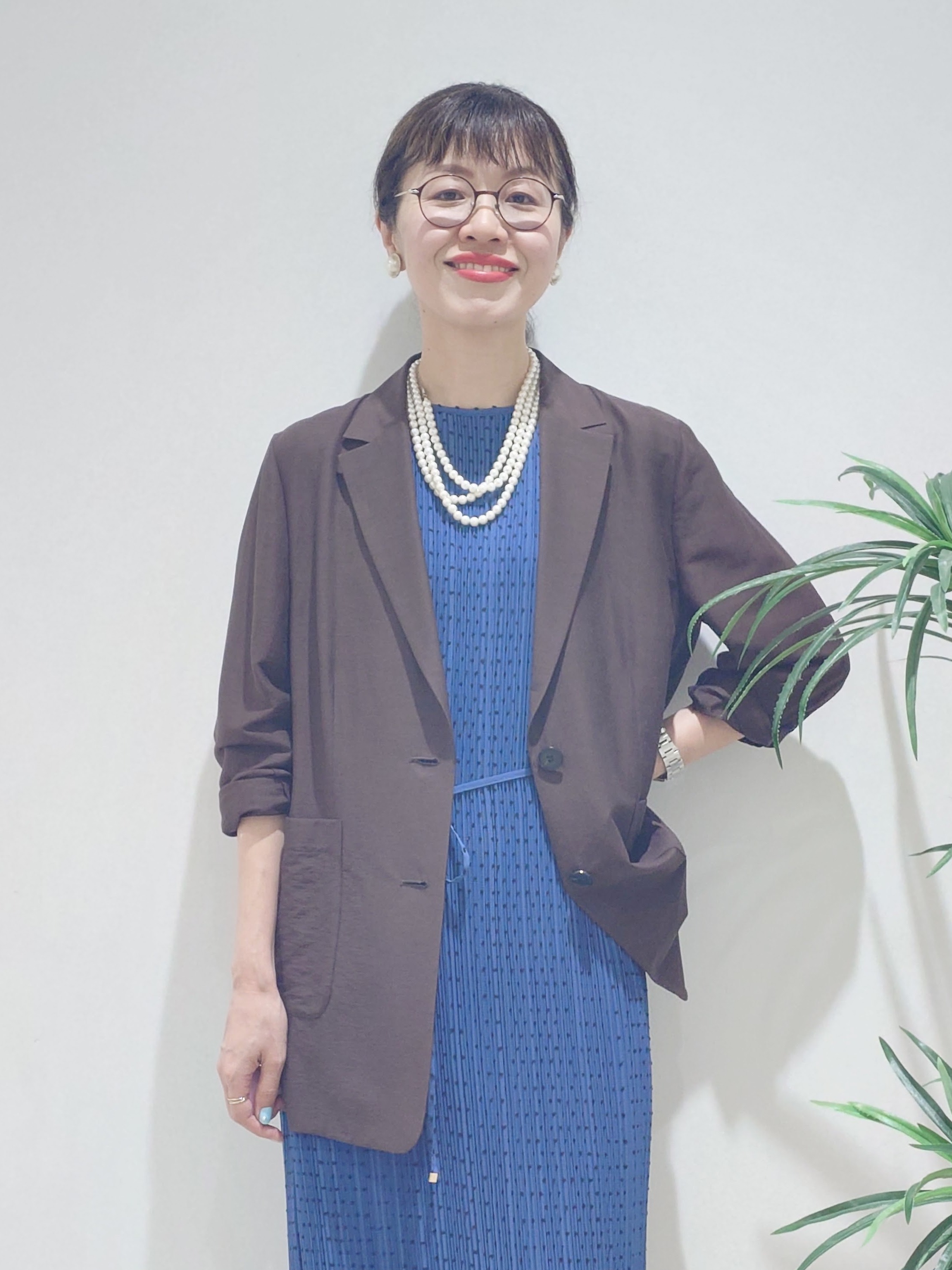 MUTSUKOさんの「UNTITLED｜◆【程よいシアー感/洗える】エアリーバイオジャケット」を使ったコーディネート