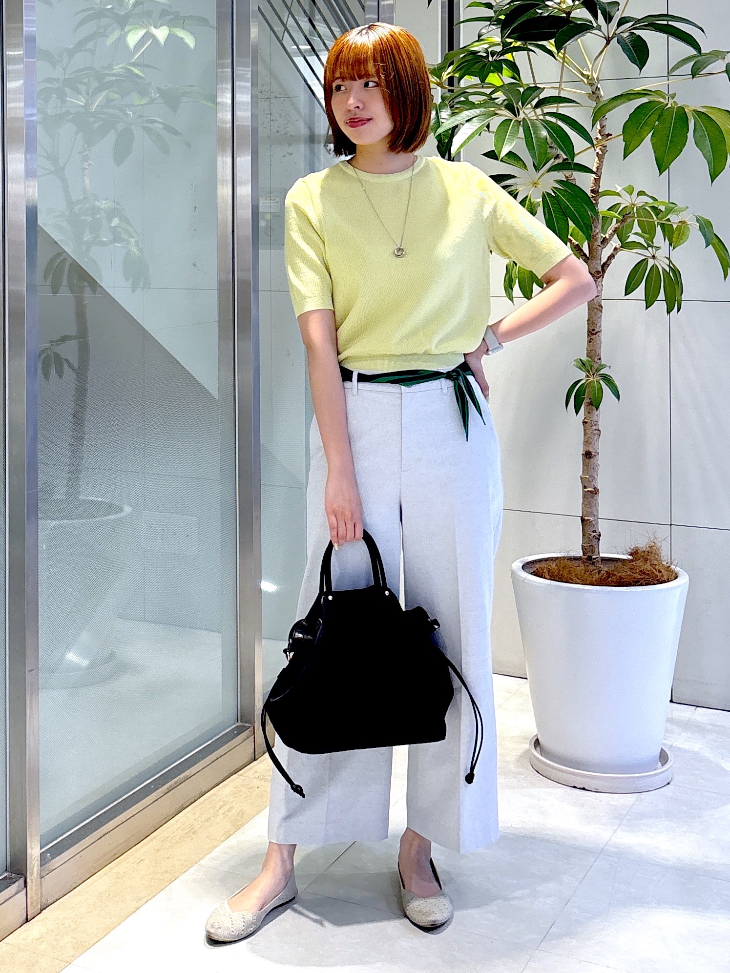 yukaさんの「UNTITLED｜◆【アンサンブル可】ラメ混クルーネックプルオーバー」を使ったコーディネート