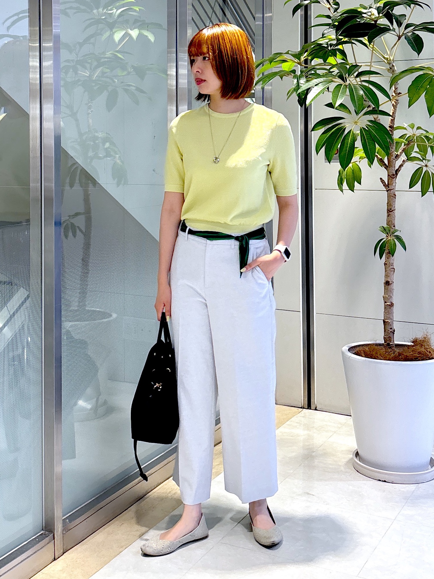 yukaさんの「UNTITLED｜◆【アンサンブル可】ラメ混クルーネックプルオーバー」を使ったコーディネート