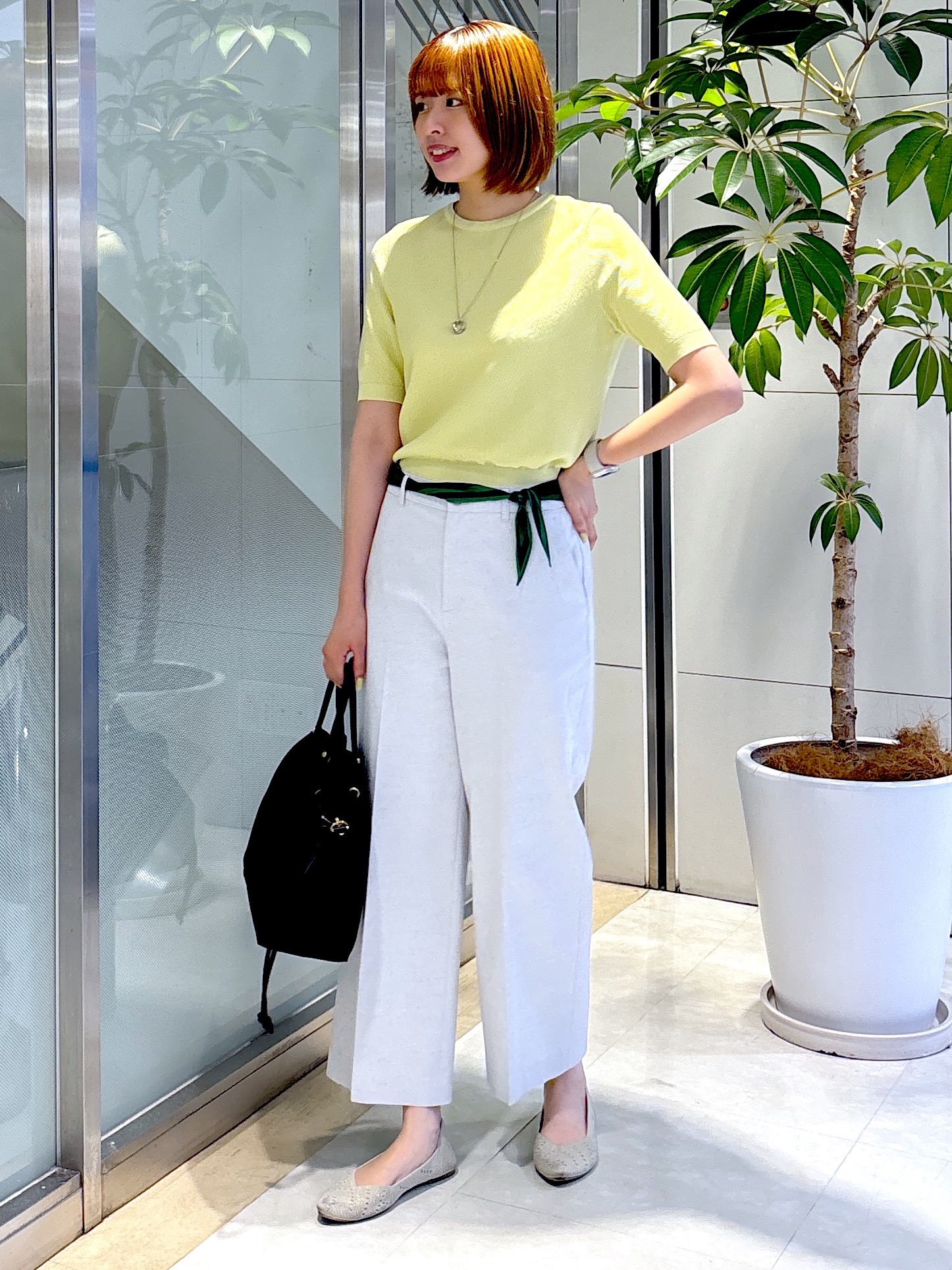 yukaさんの「UNTITLED｜◆【アンサンブル可】ラメ混クルーネックプルオーバー」を使ったコーディネート