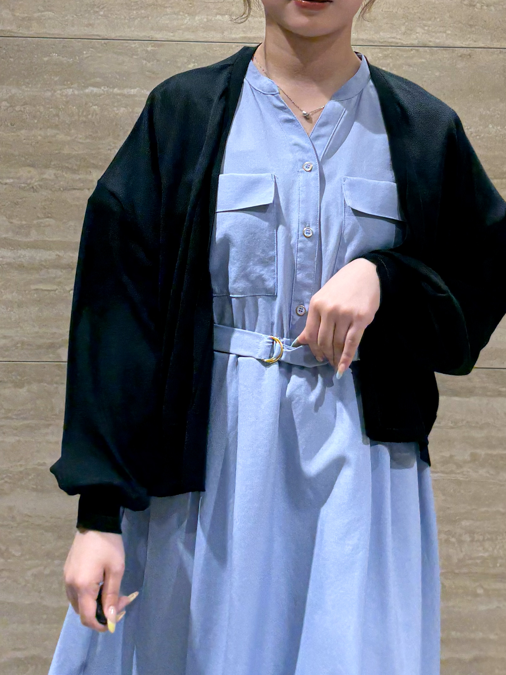 ふうかさんの「index｜【接触冷感】シアーショートトッパーカーディガン《洗濯機OK／抗ピル》」を使ったコーディネート