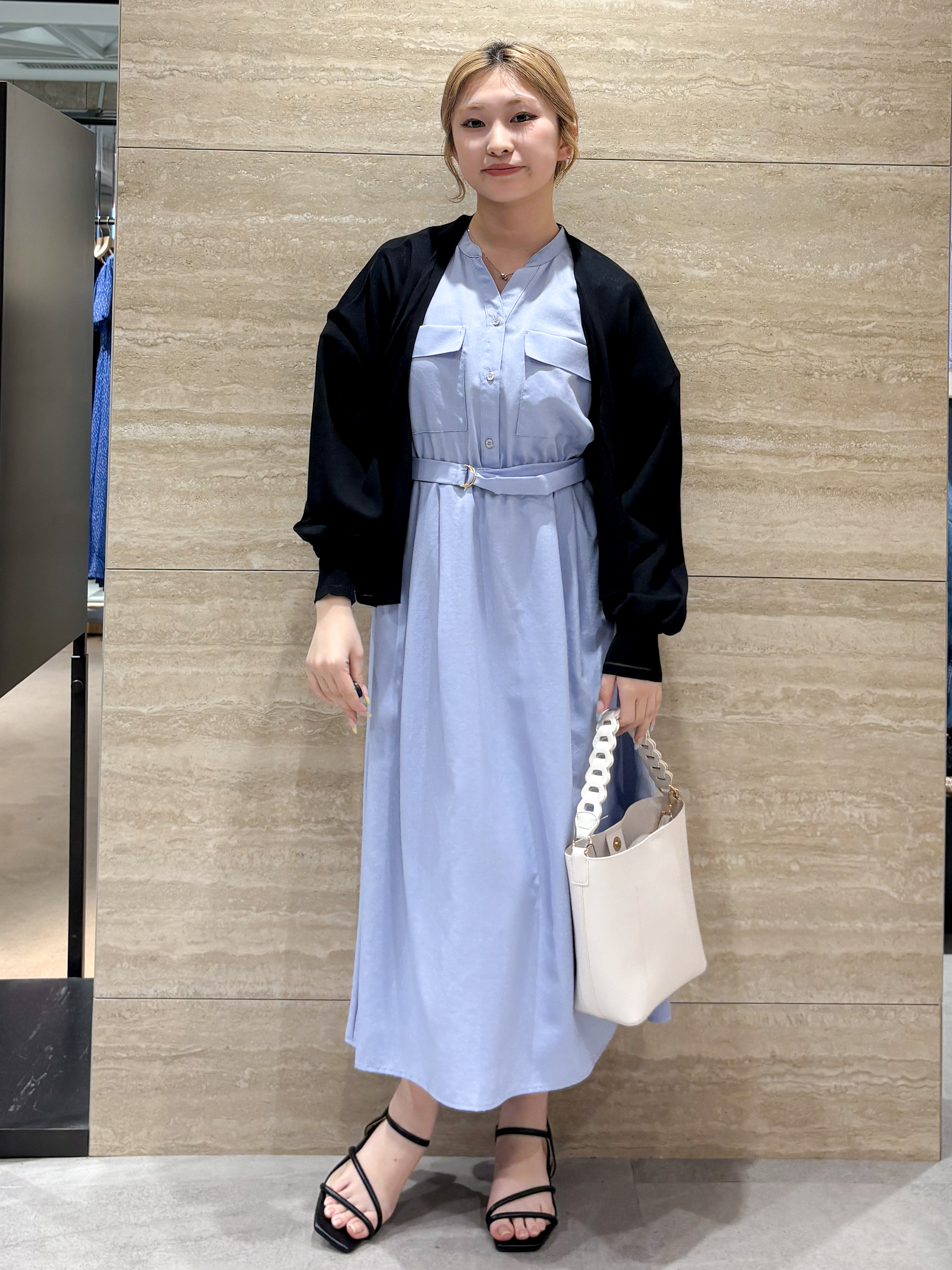 ふうかさんの「index｜【接触冷感】シアーショートトッパーカーディガン《洗濯機OK／抗ピル》」を使ったコーディネート