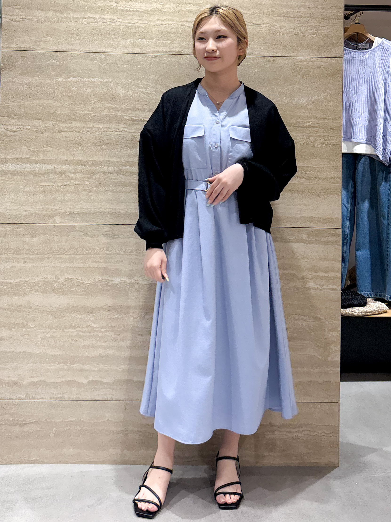 ふうかさんの「index｜【接触冷感】シアーショートトッパーカーディガン《洗濯機OK／抗ピル》」を使ったコーディネート