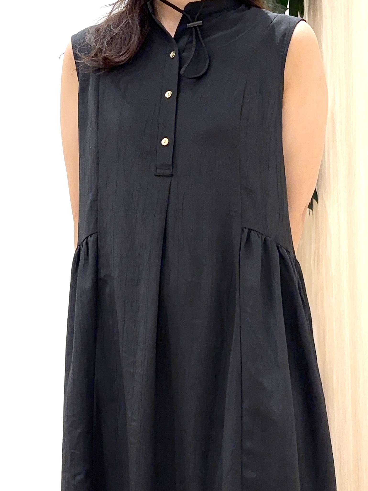 miraiさんの「grove｜【低身長さんも選べる着丈・洗濯機◎】テントラインワンピース」を使ったコーディネート