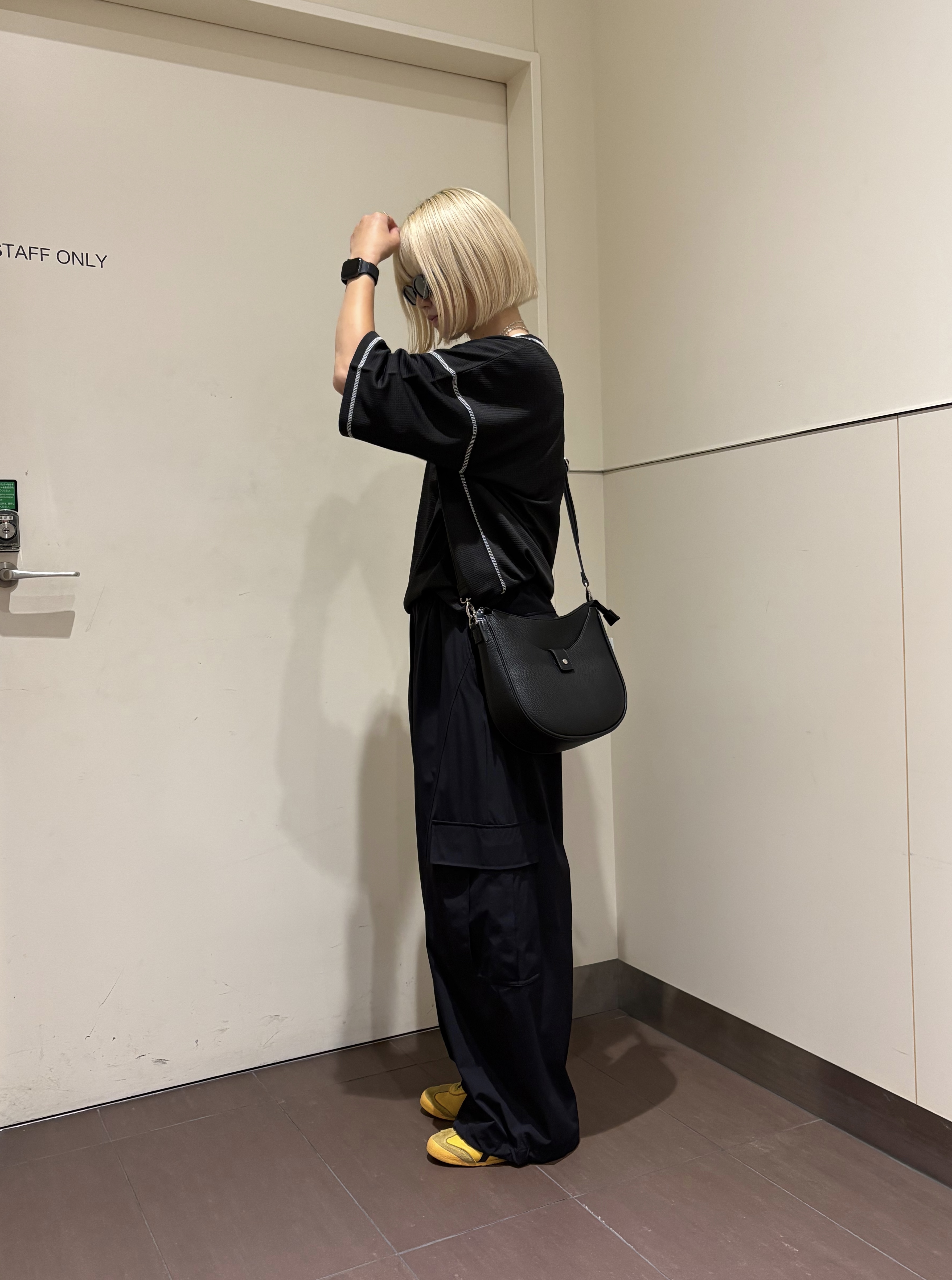 HAMAMIYUさんの「tk.TAKEO KIKUCHI｜【気化熱冷却／涼しい】ワッフルカットソー」を使ったコーディネート