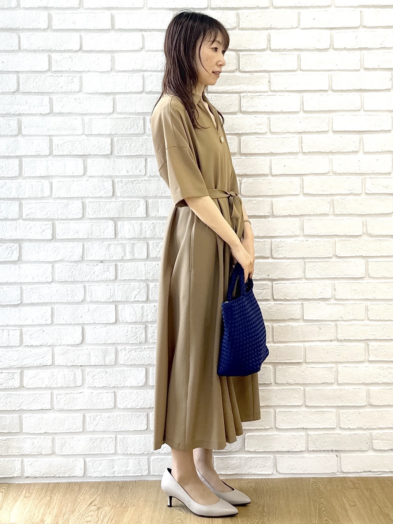 Miwaさんの「UNTITLED｜【初秋も活躍/UVカット/接触冷感】エアリークールワンピース」を使ったコーディネート