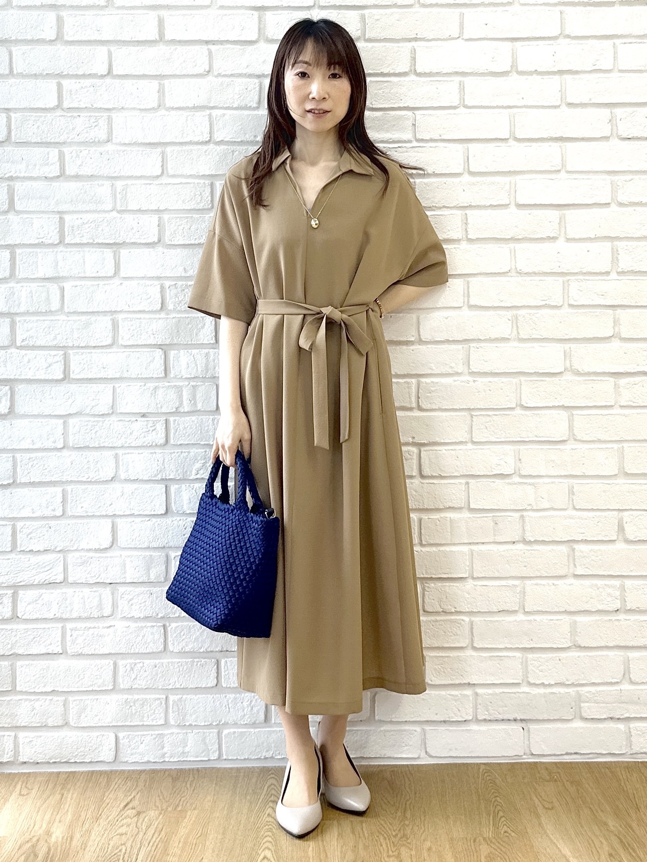Miwaさんの「UNTITLED｜【初秋も活躍/UVカット/接触冷感】エアリークールワンピース」を使ったコーディネート
