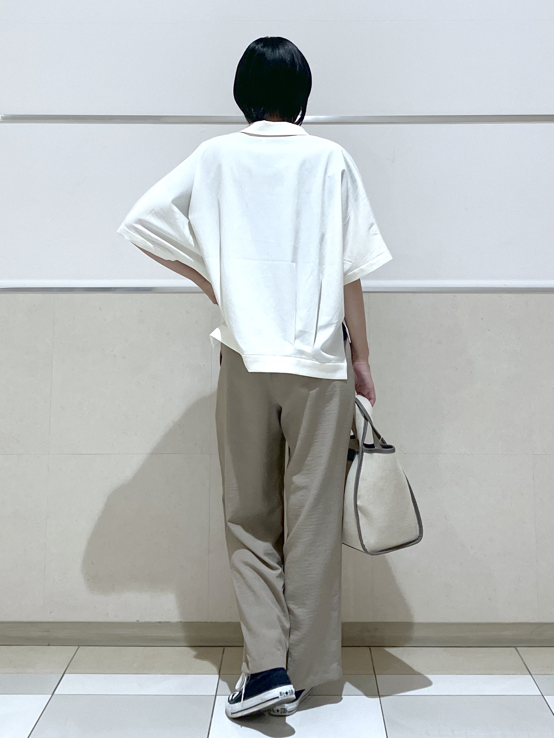 eriko さんの「Dessin｜【UVカット/接触冷感】美光沢カットソー」を使ったコーディネート