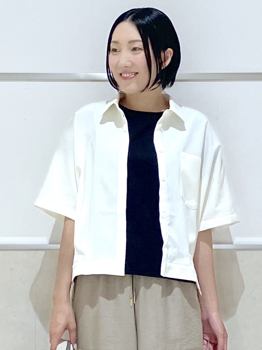 eriko さんの「Dessin｜【UVカット/接触冷感】美光沢カットソー」を使ったコーディネート