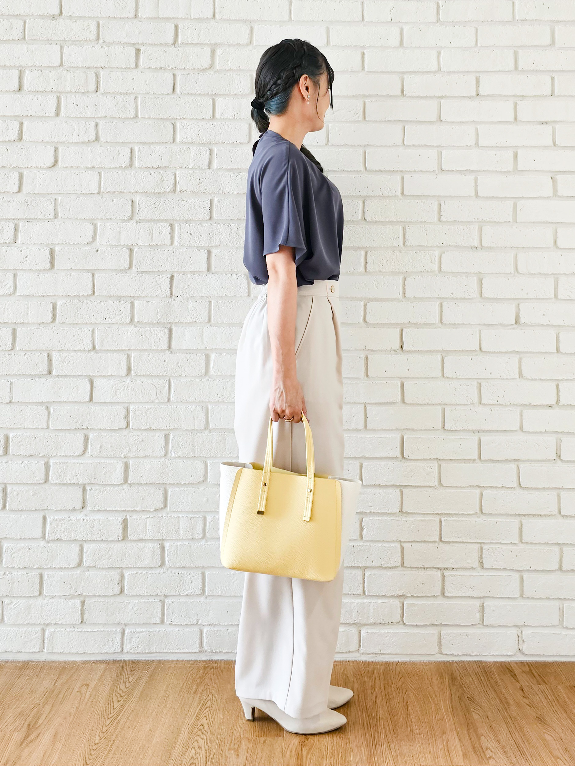 ゆゆさんの「SHOO･LA･RUE｜【UV/通勤】洗濯後しわになりにくい 上品配色ブラウス」を使ったコーディネート