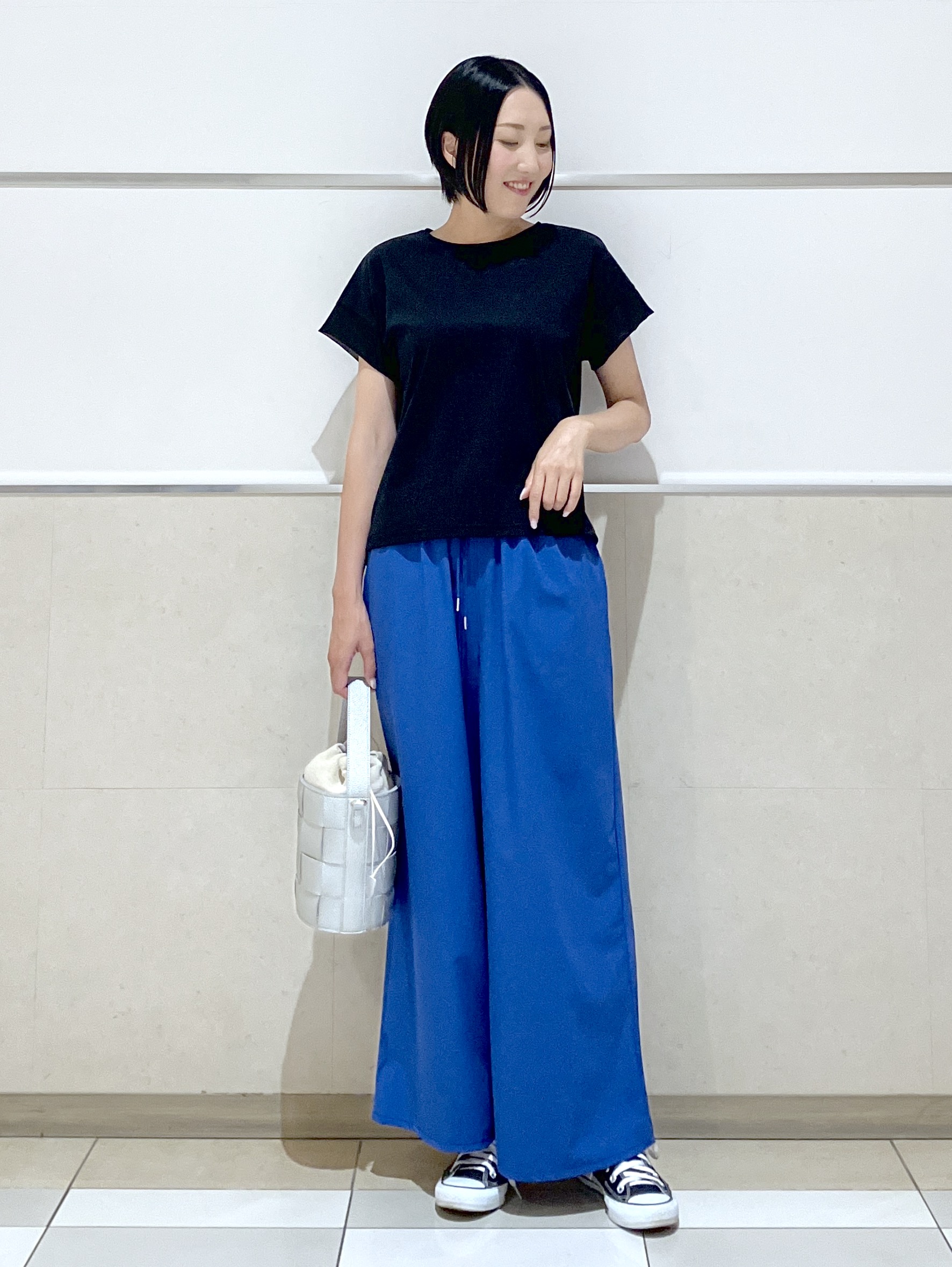 eriko さんの「Dessin｜【UVカット/接触冷感】美光沢カットソー」を使ったコーディネート