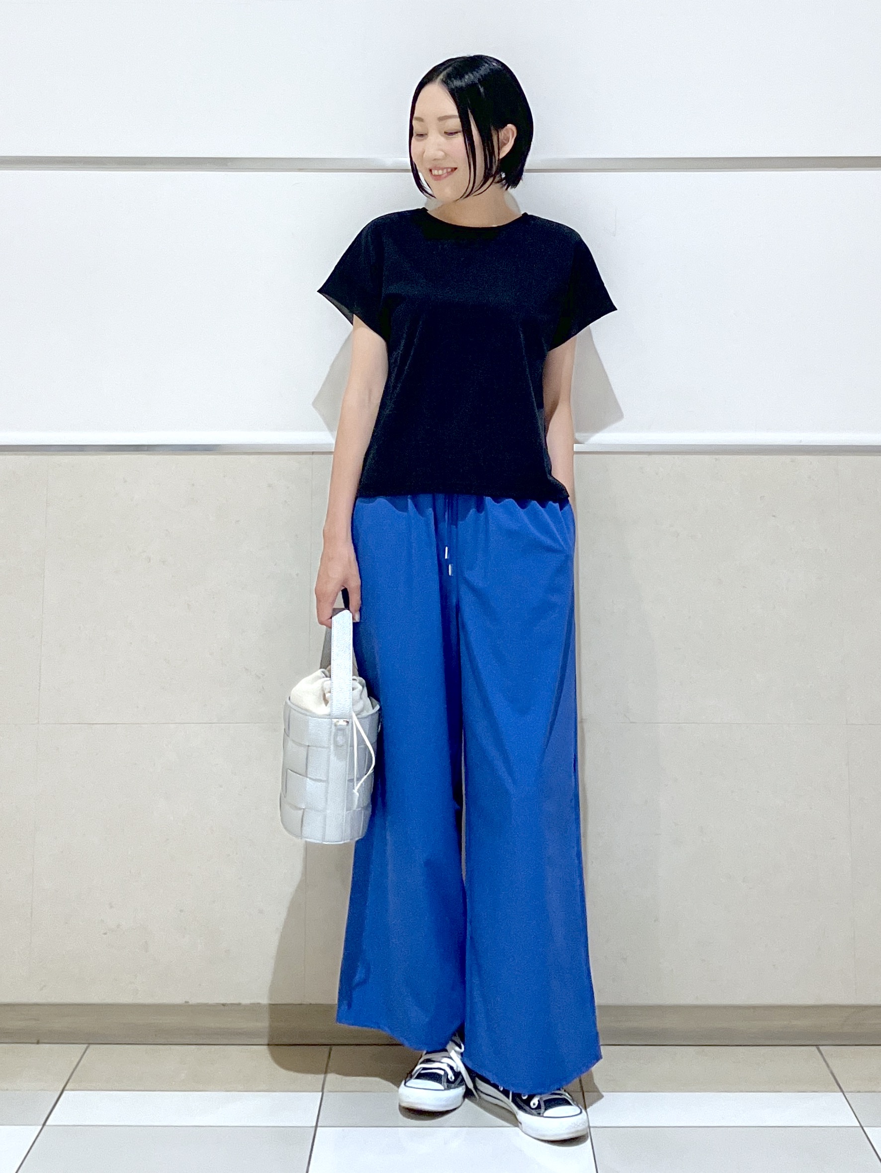 eriko さんの「Dessin｜【UVカット/接触冷感】美光沢カットソー」を使ったコーディネート