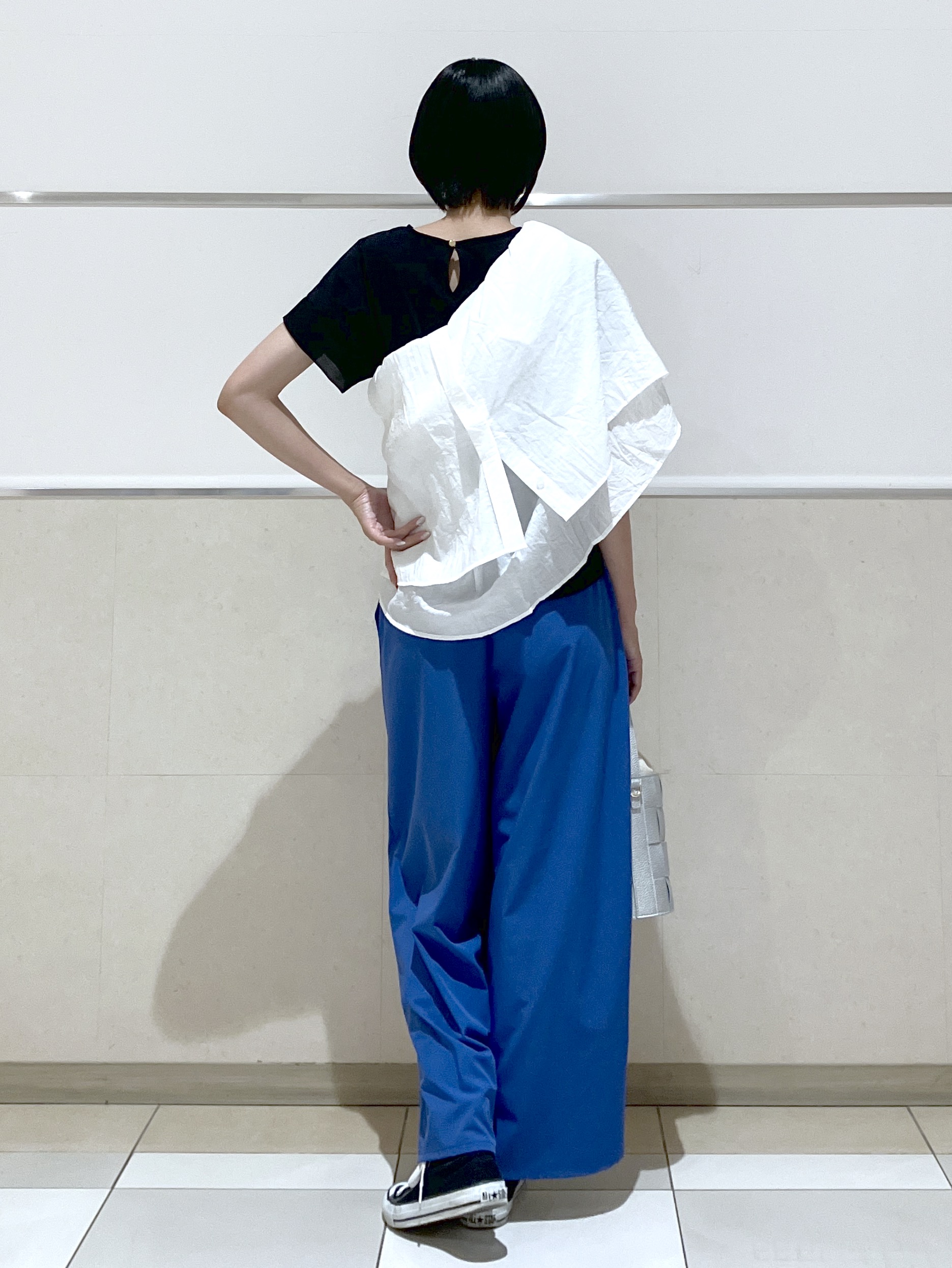 eriko さんの「Dessin｜【UVカット/接触冷感】美光沢カットソー」を使ったコーディネート