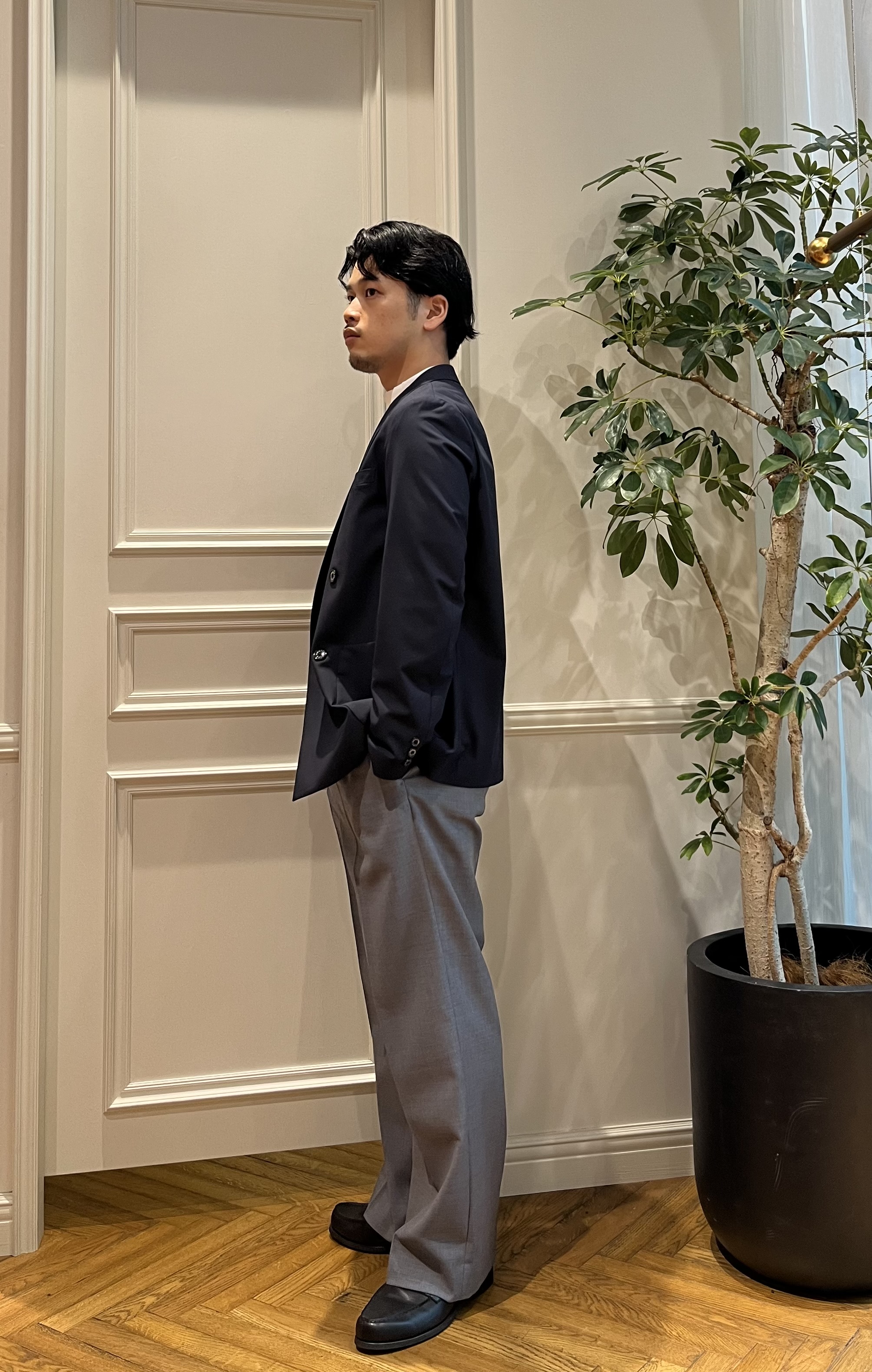 Tokuさんの「DRESSTERIOR｜【セットアップ可】クールタッチ クイックドライ イージージャケット」を使ったコーディネート