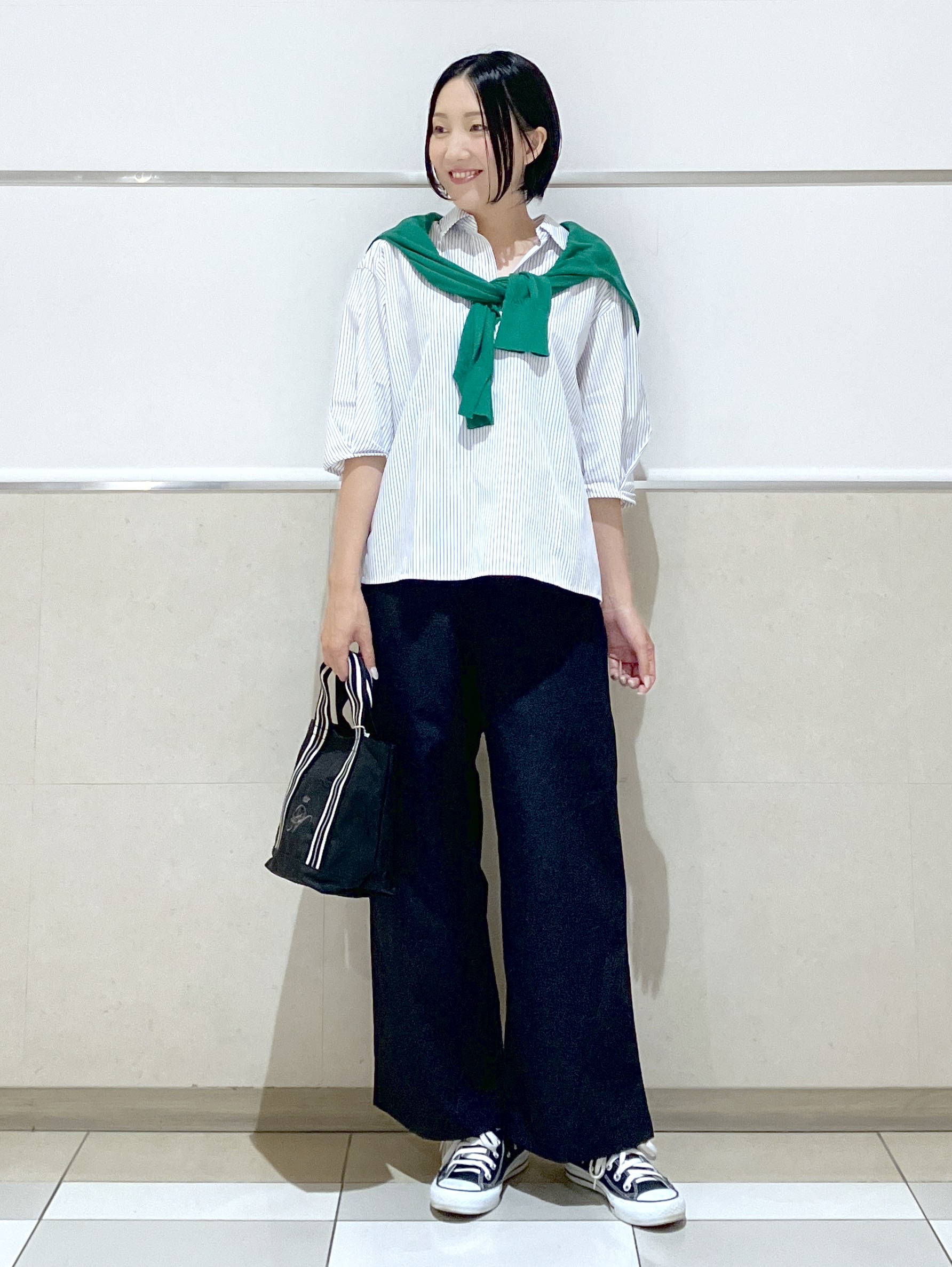 eriko さんの「Dessin｜【洗える】スキッパーシャツブラウス」を使ったコーディネート