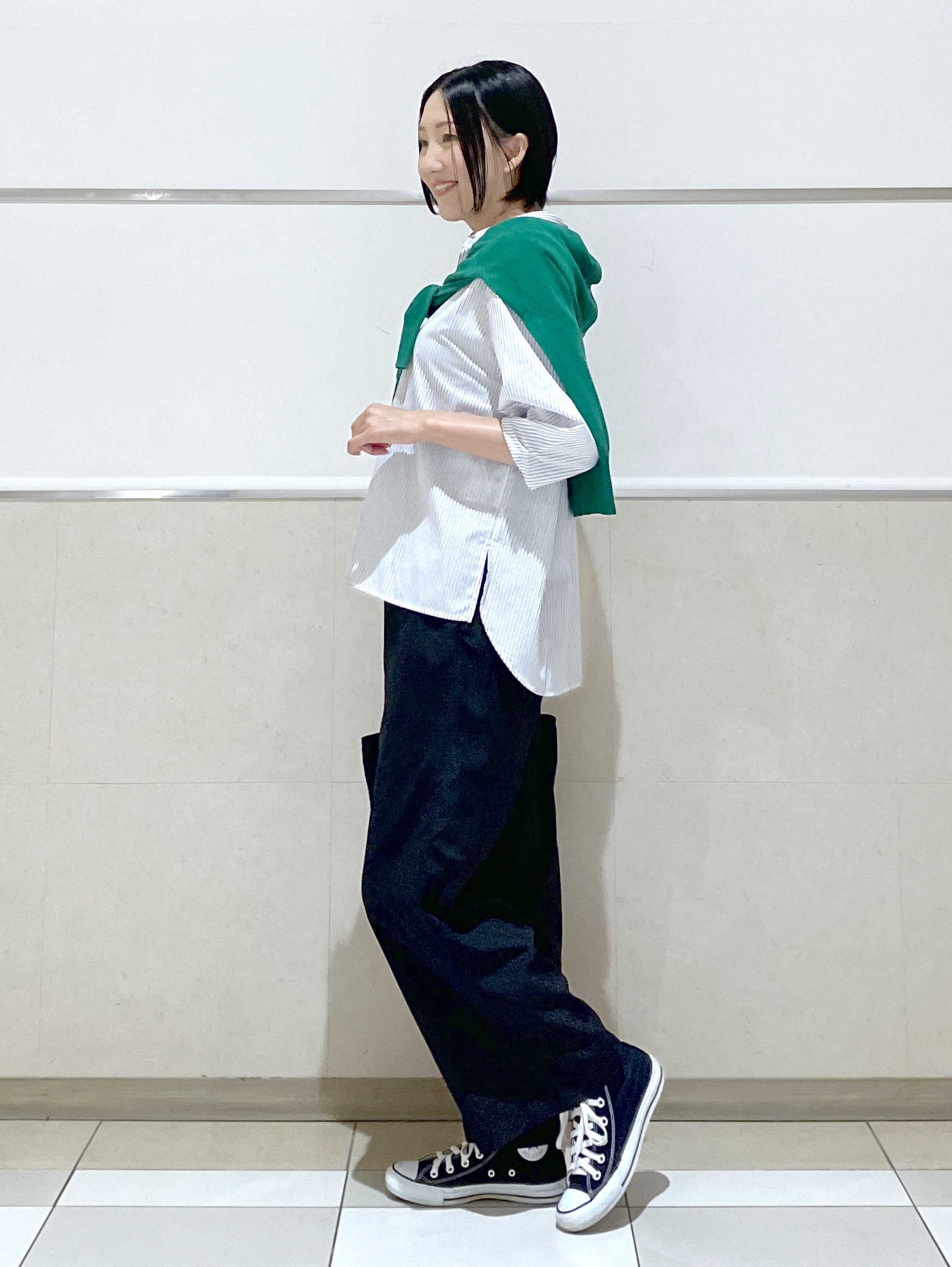 eriko さんの「Dessin｜【洗える】スキッパーシャツブラウス」を使ったコーディネート