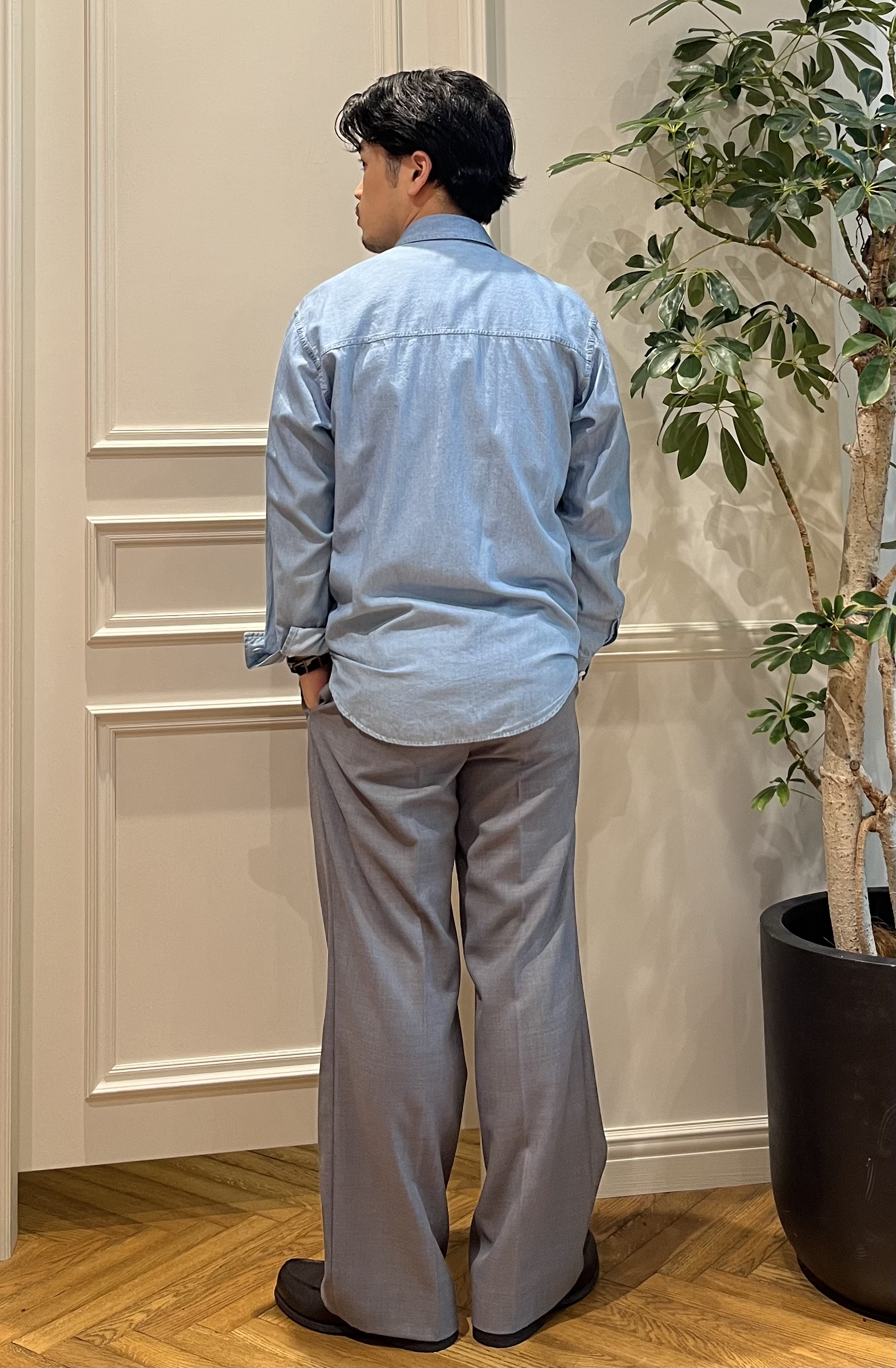 Tokuさんの「DRESSTERIOR｜ユーズドデニムシャツ」を使ったコーディネート