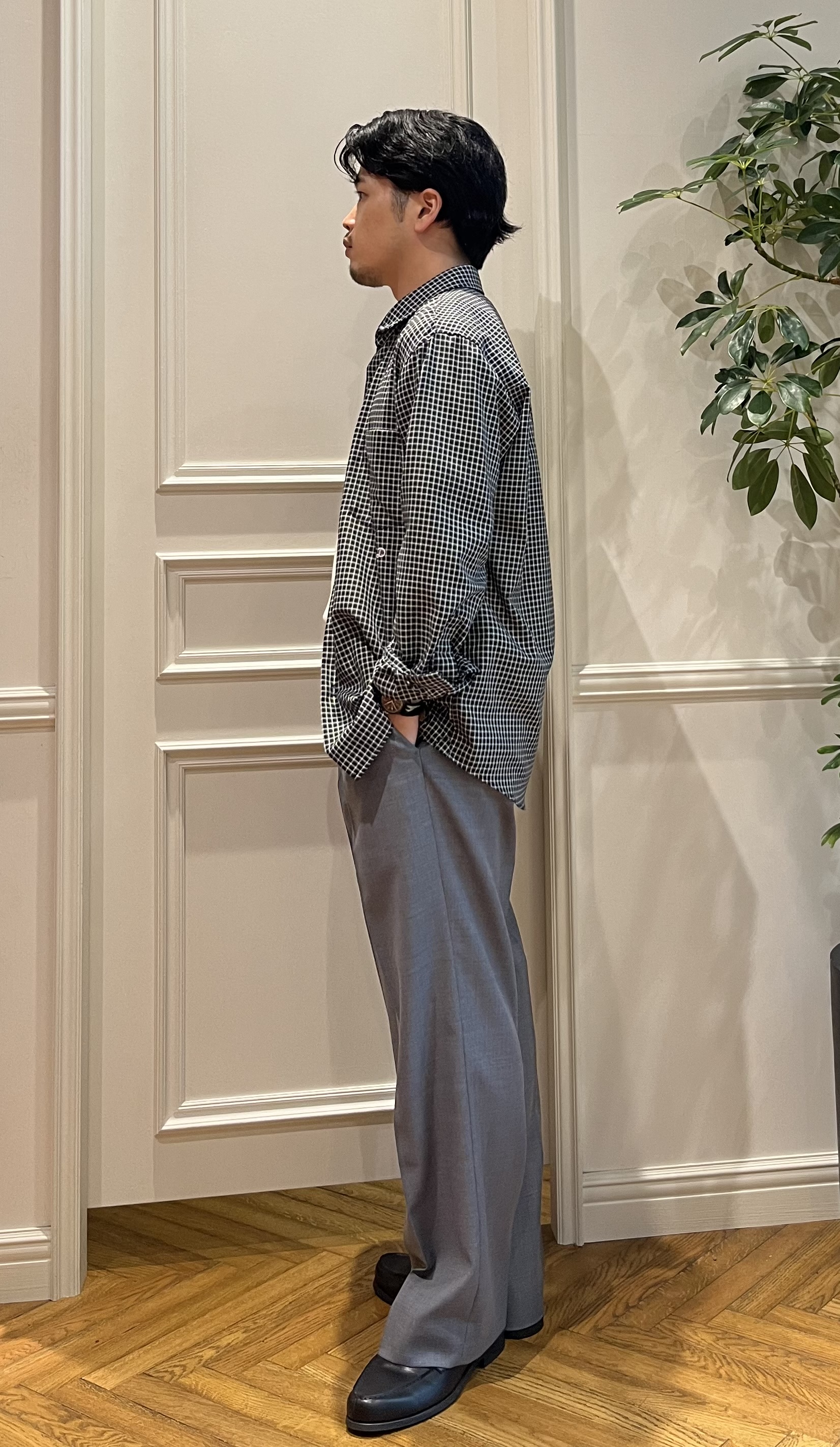Tokuさんの「DRESSTERIOR｜ミニチェックシャツ」を使ったコーディネート