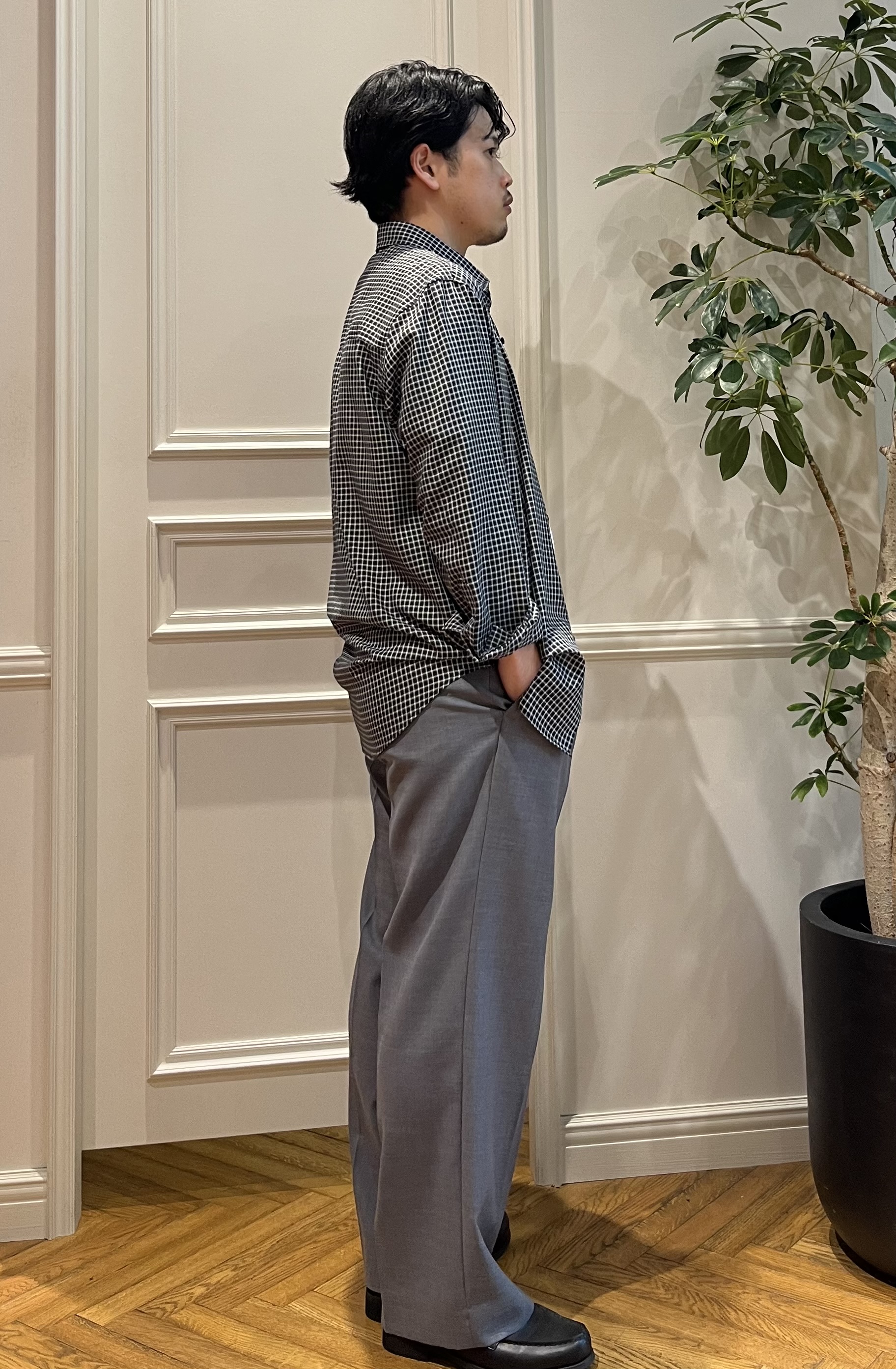 Tokuさんの「DRESSTERIOR｜ミニチェックシャツ」を使ったコーディネート