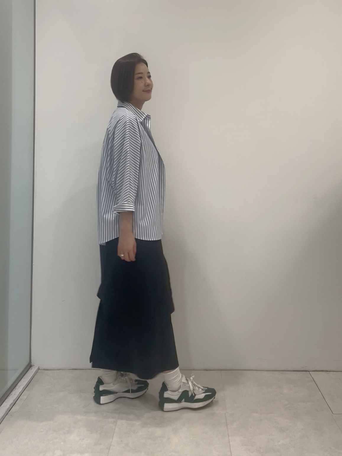 まどかさんの「UNTITLED｜【接触冷感/吸水速乾/UVカット】ドルマンスリーブシャツ」を使ったコーディネート