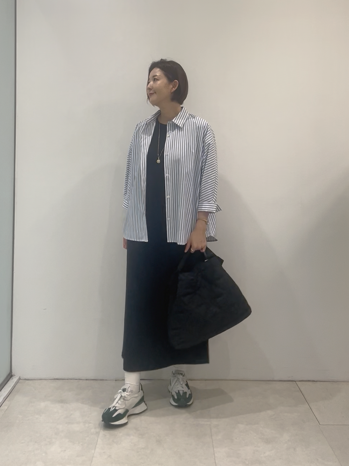 まどかさんの「UNTITLED｜【接触冷感/吸水速乾/UVカット】ドルマンスリーブシャツ」を使ったコーディネート