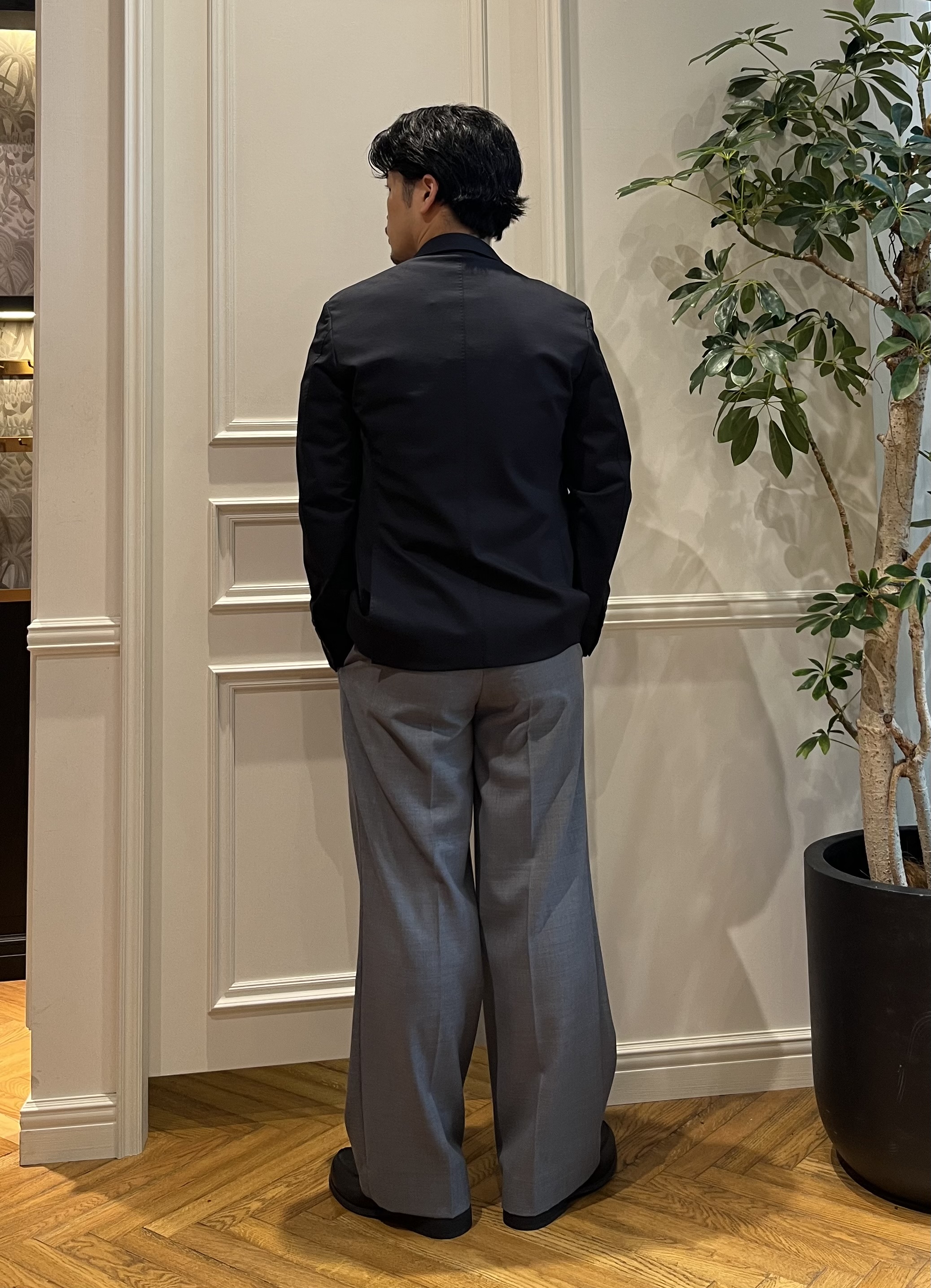 Tokuさんの「DRESSTERIOR｜【干場義雅&times;MOVB&times;DRESSTERIOR】トリプルコラボ DUPLEX COTTON ジャケット」を使ったコーディネート