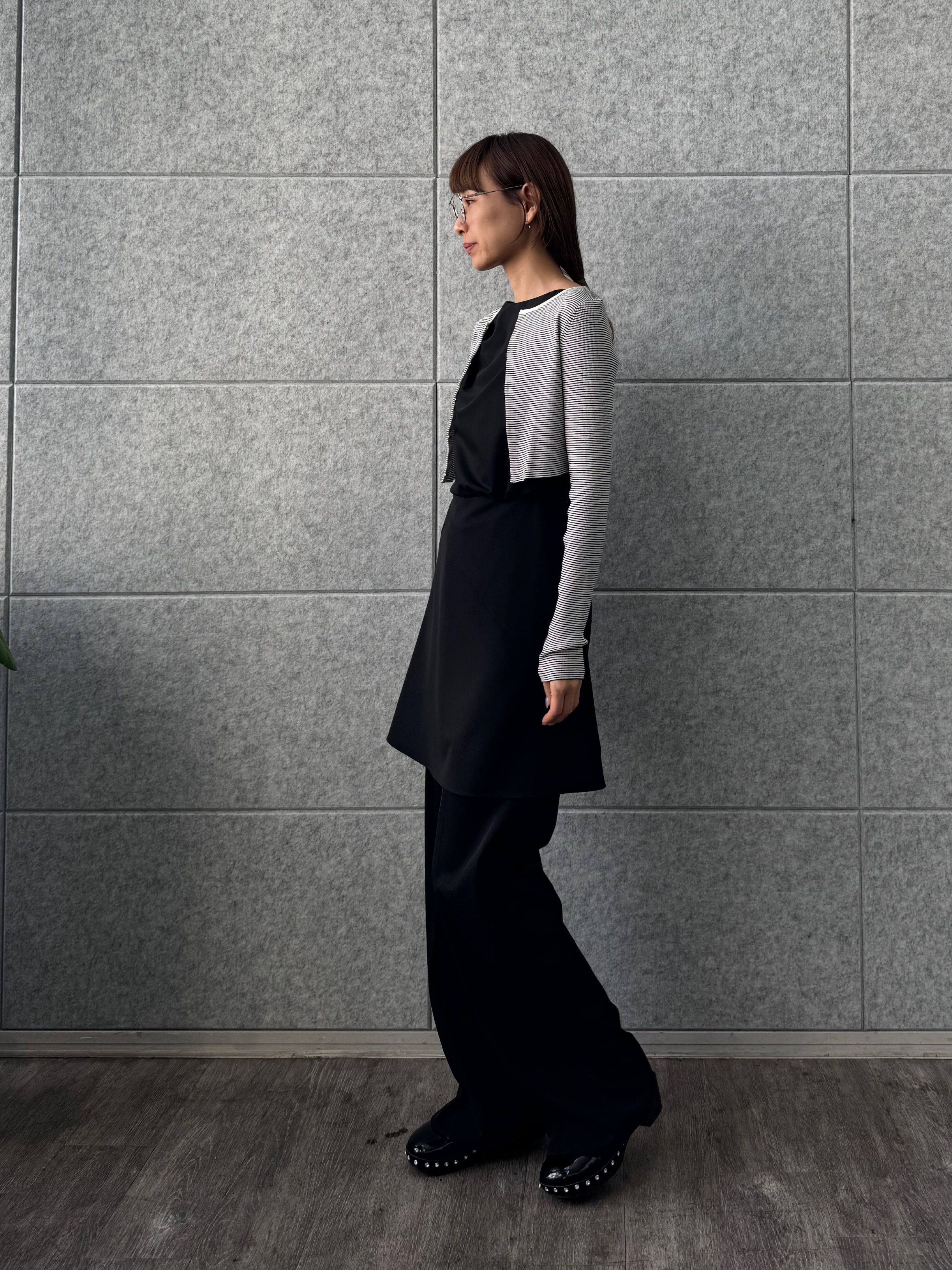 designer yukaさんの「CODE A｜apron dress」を使ったコーディネート