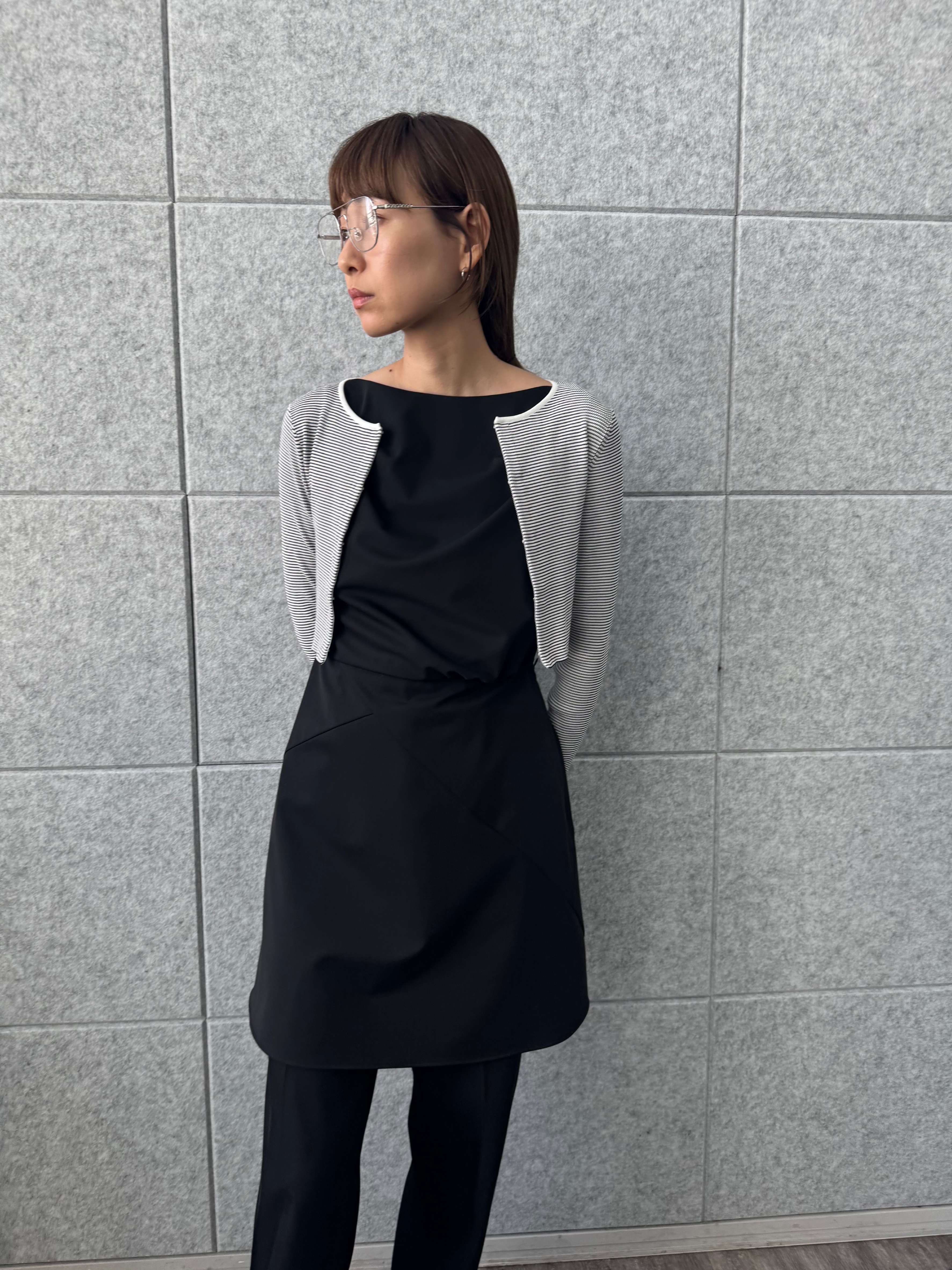 designer yukaさんの「CODE A｜apron dress」を使ったコーディネート