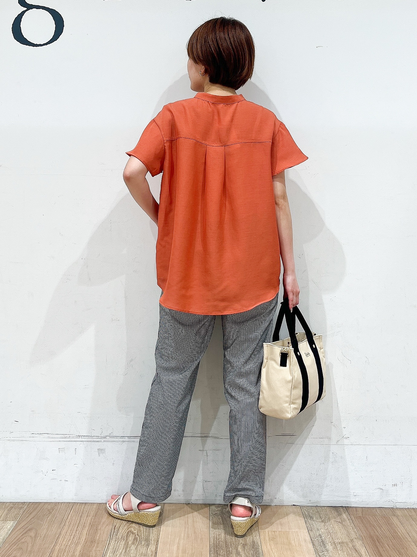山さんさんの「grove｜【洗濯機OK/SETUP可】シワになりにくい、フレアスリーブブラウス」を使ったコーディネート
