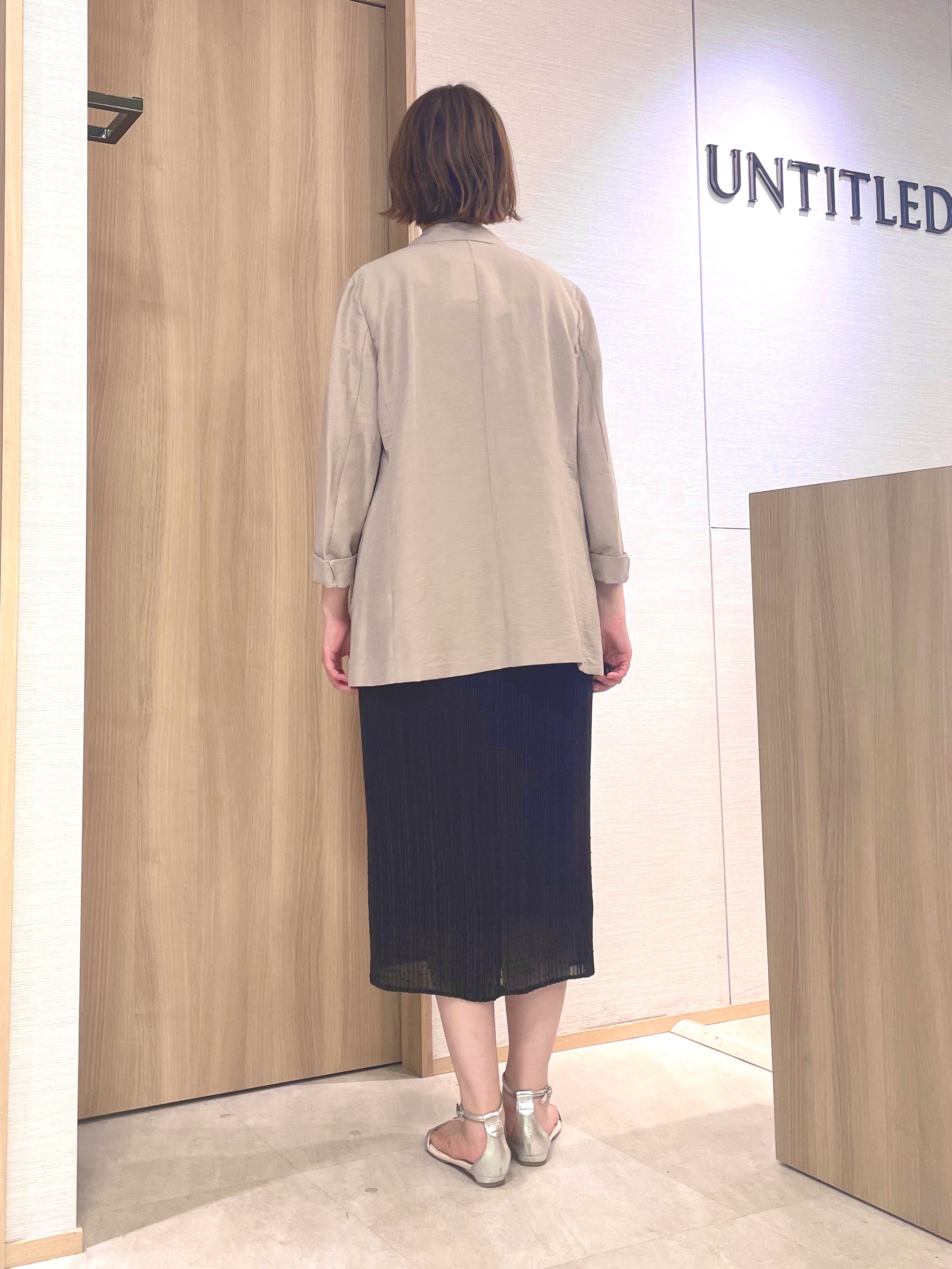 aliceさんの「UNTITLED｜【華やか/シアー感】ドットジャガードワンピース」を使ったコーディネート