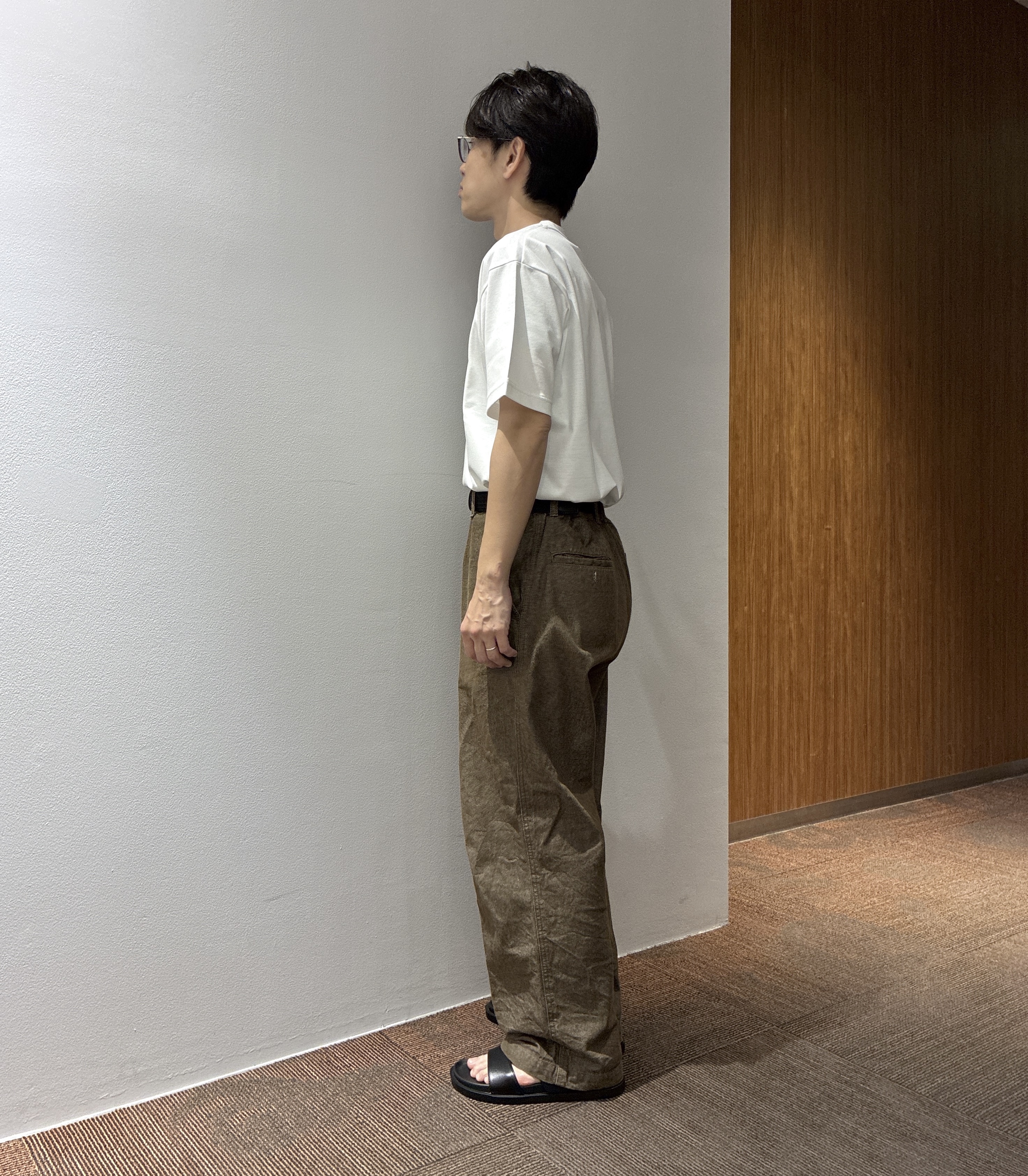 わいずみさんの「TAKEO KIKUCHI｜【吸汗速乾】タイル柄プリント 半袖シャツ」を使ったコーディネート