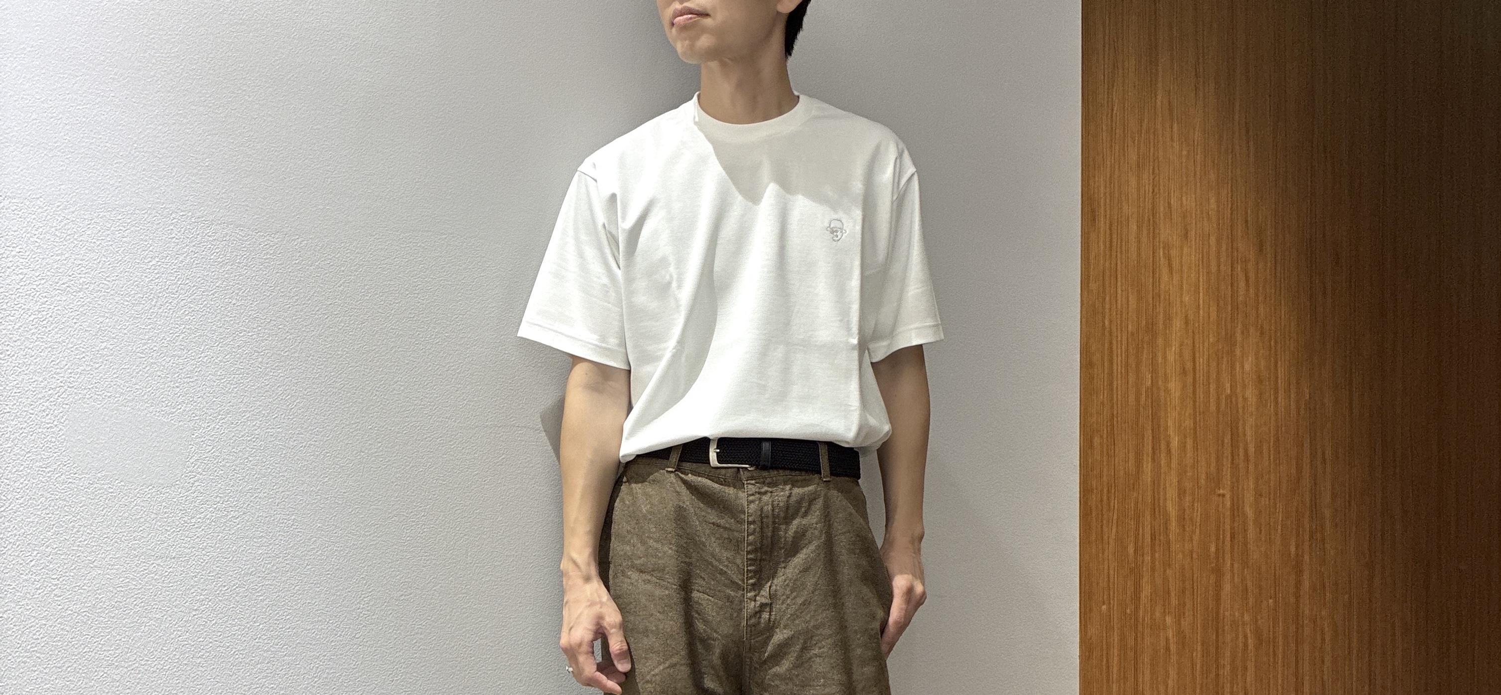 わいずみさんの「TAKEO KIKUCHI｜【吸汗速乾】タイル柄プリント 半袖シャツ」を使ったコーディネート