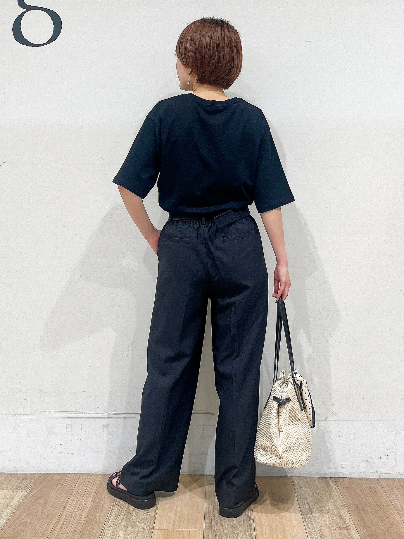 山さんさんの「grove｜【UVカット/接触冷感】プリントアソート5分袖Tシャツ」を使ったコーディネート