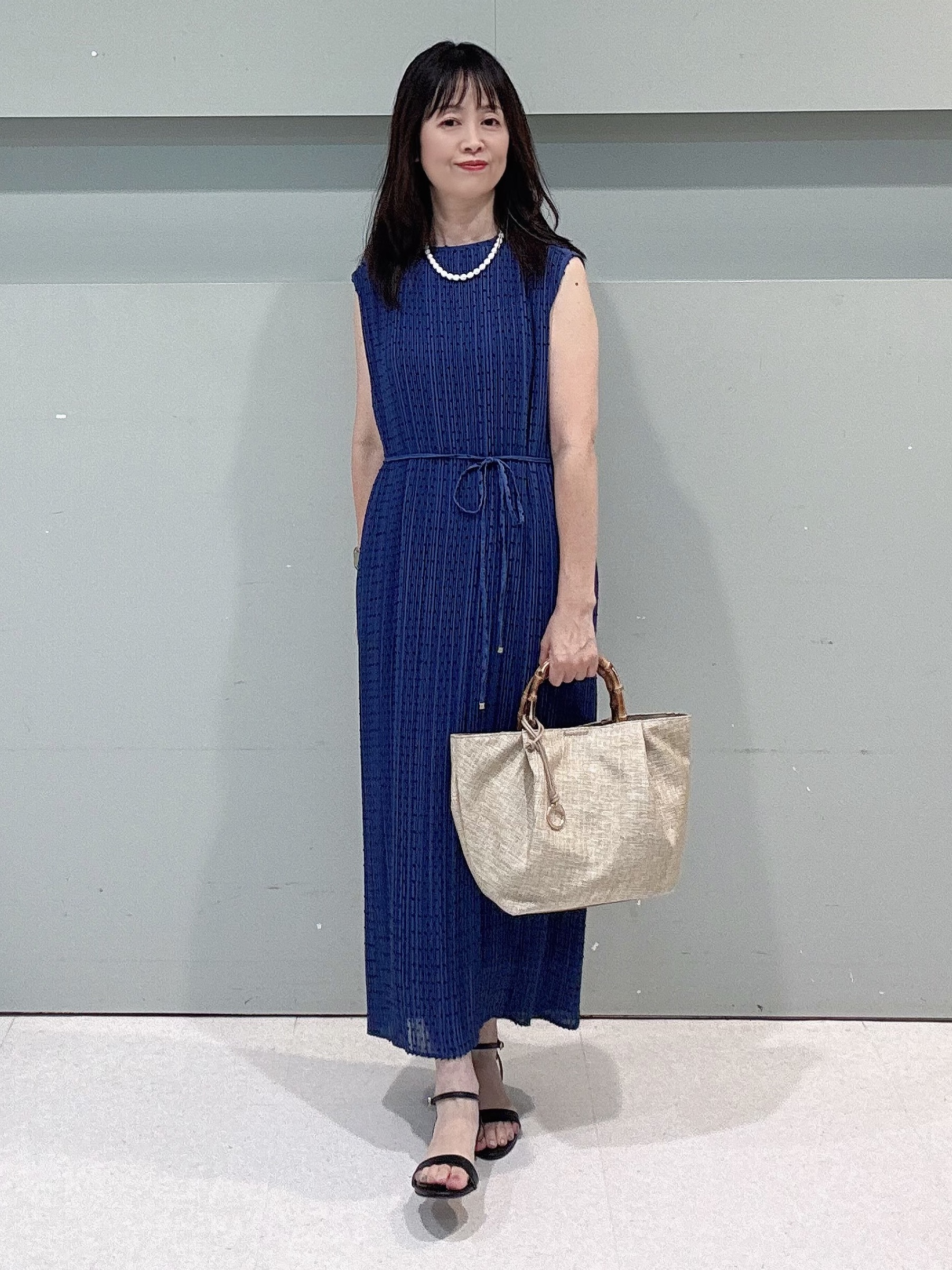 makiさんの「UNTITLED｜◆【9色展開/アンサンブル可】コットンクルーネックカーディガン」を使ったコーディネート