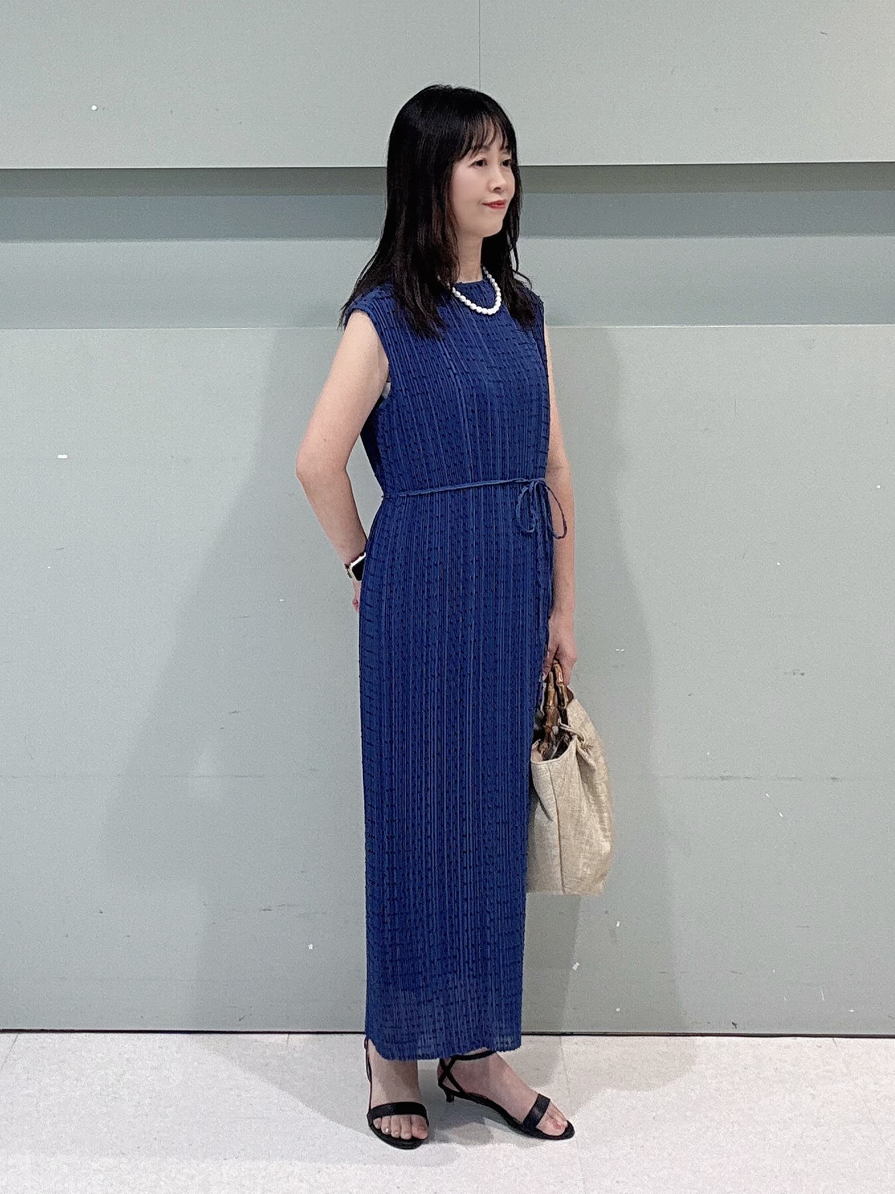 makiさんの「UNTITLED｜◆【9色展開/アンサンブル可】コットンクルーネックカーディガン」を使ったコーディネート