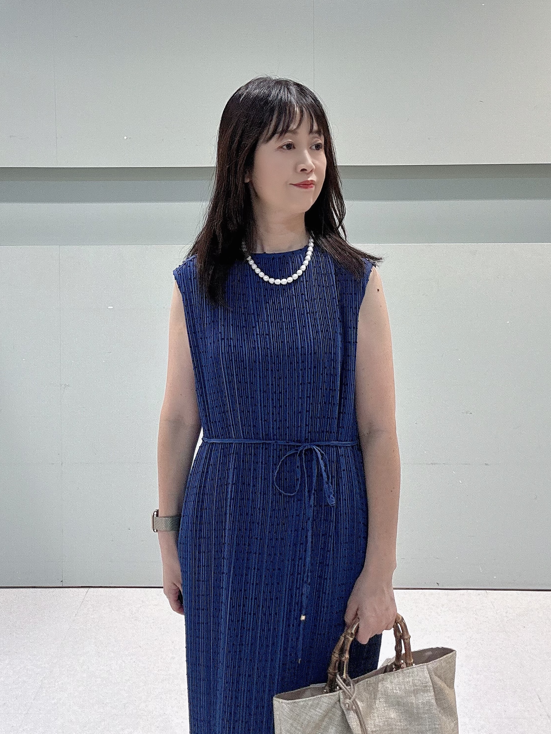 makiさんの「UNTITLED｜◆【9色展開/アンサンブル可】コットンクルーネックカーディガン」を使ったコーディネート