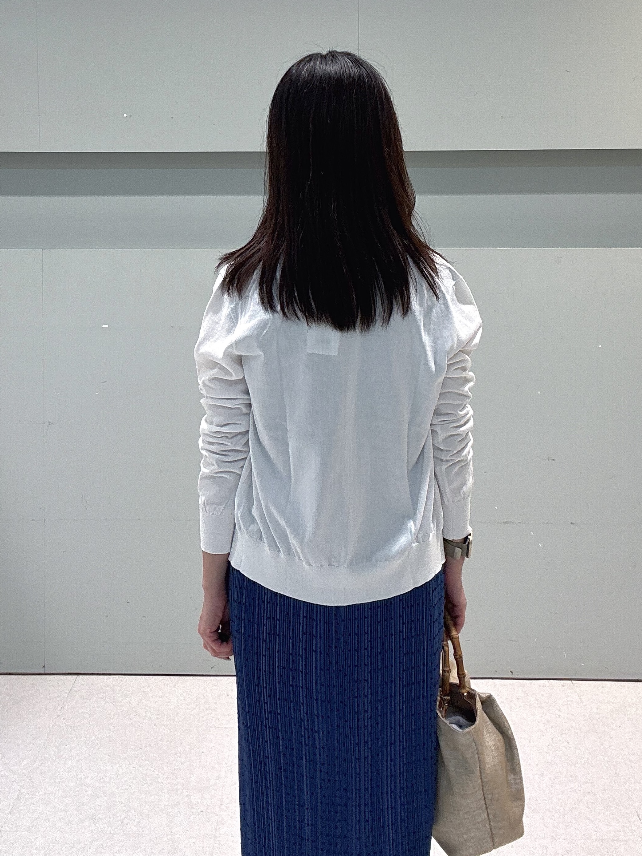 makiさんの「UNTITLED｜◆【9色展開/アンサンブル可】コットンクルーネックカーディガン」を使ったコーディネート