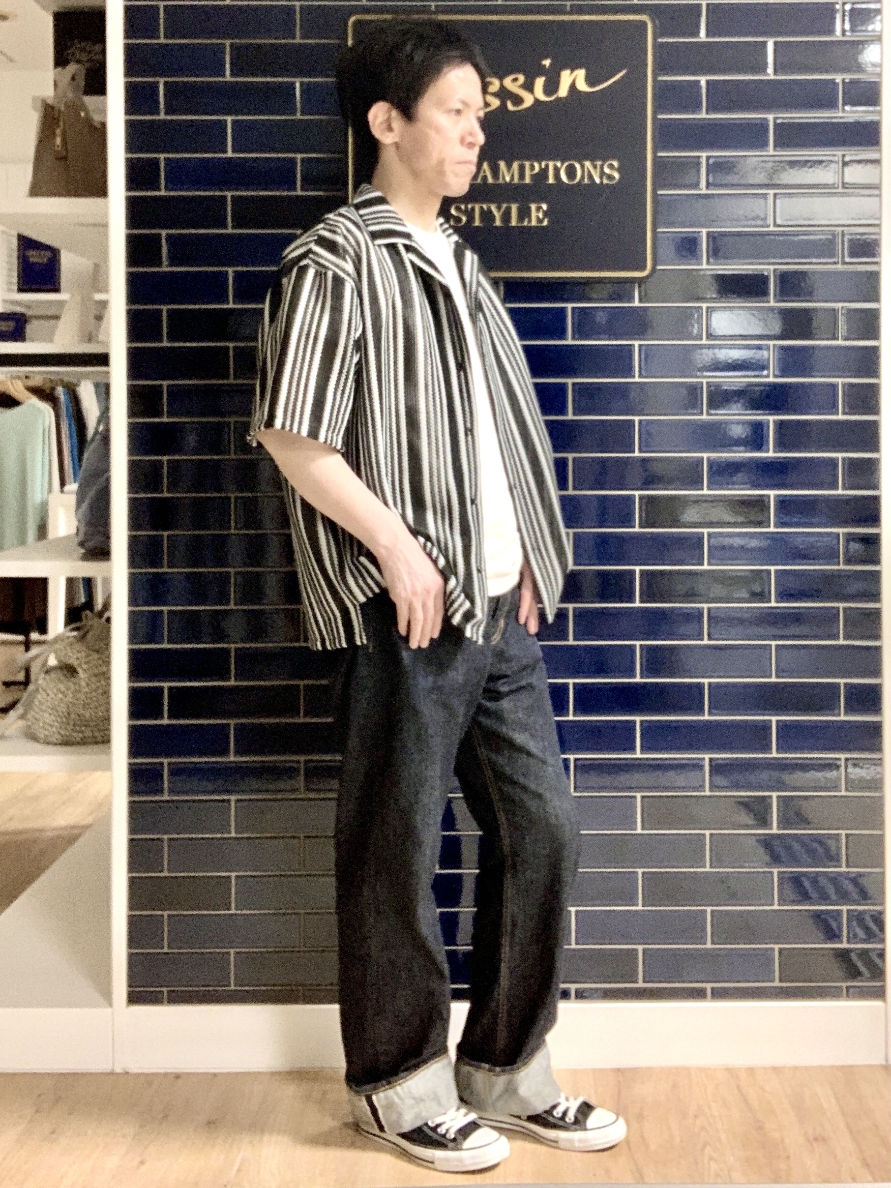Takaさんの「Dessin｜ストライプシャツ」を使ったコーディネート