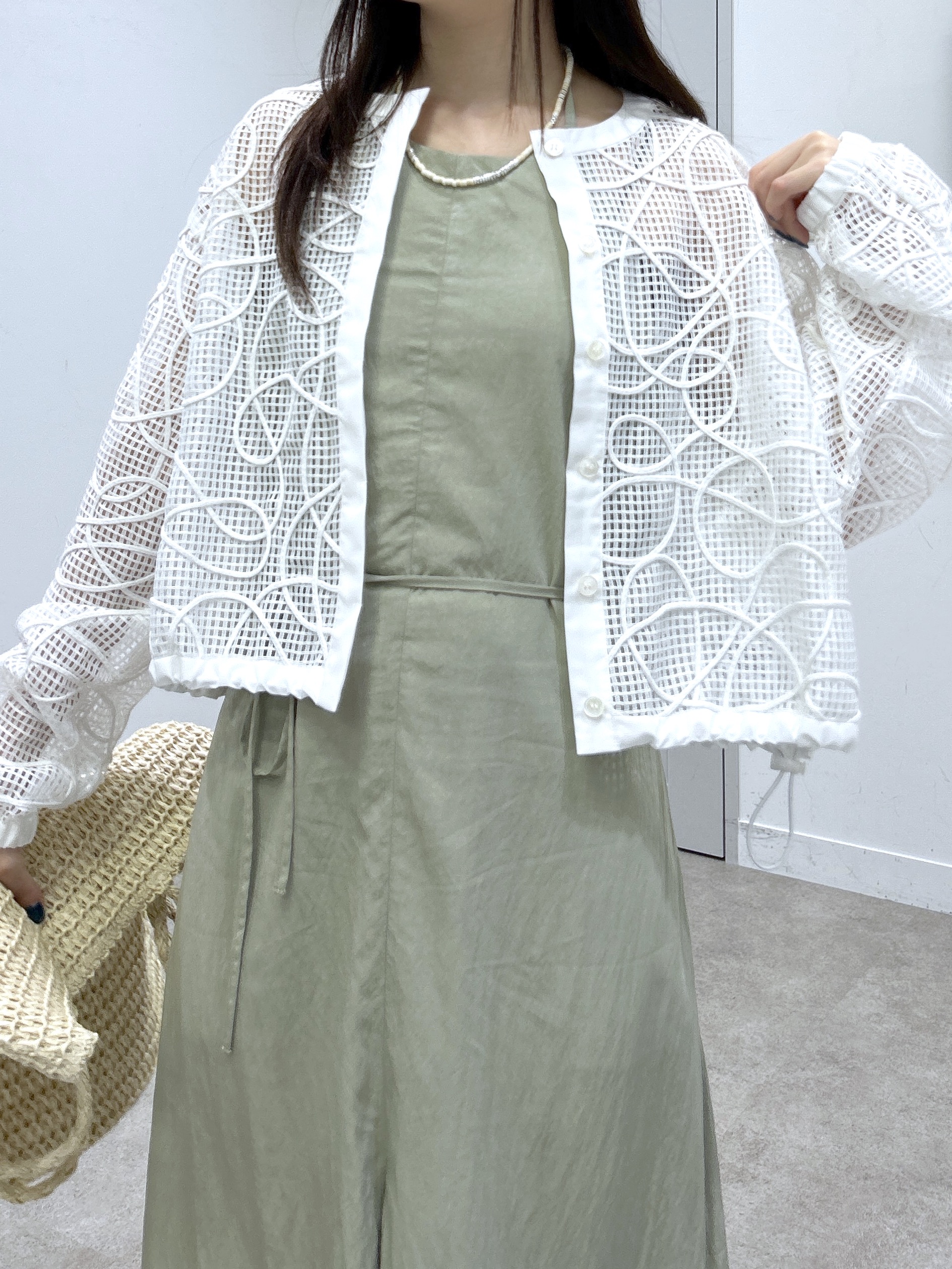 Renoさんの「INDIVI｜アートメッシュブルゾン」を使ったコーディネート