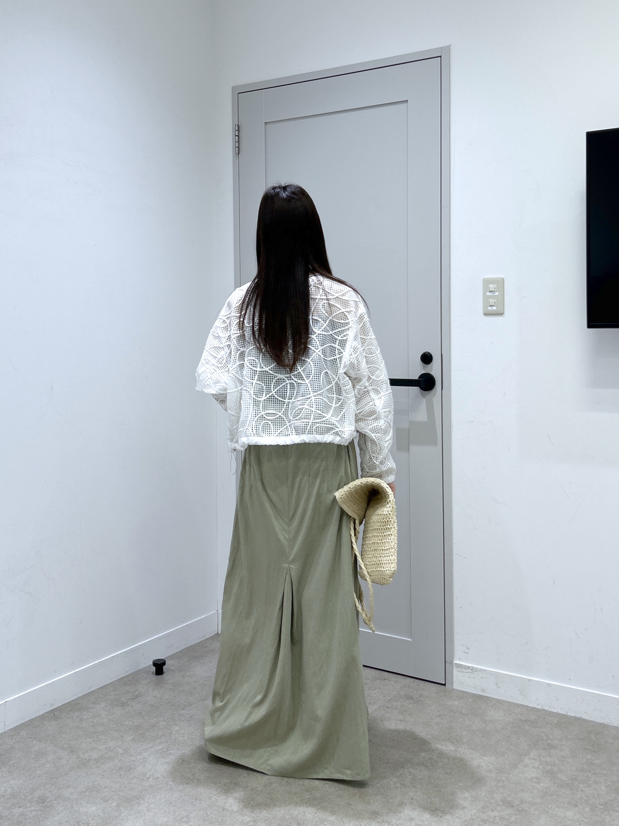 Renoさんの「INDIVI｜アートメッシュブルゾン」を使ったコーディネート