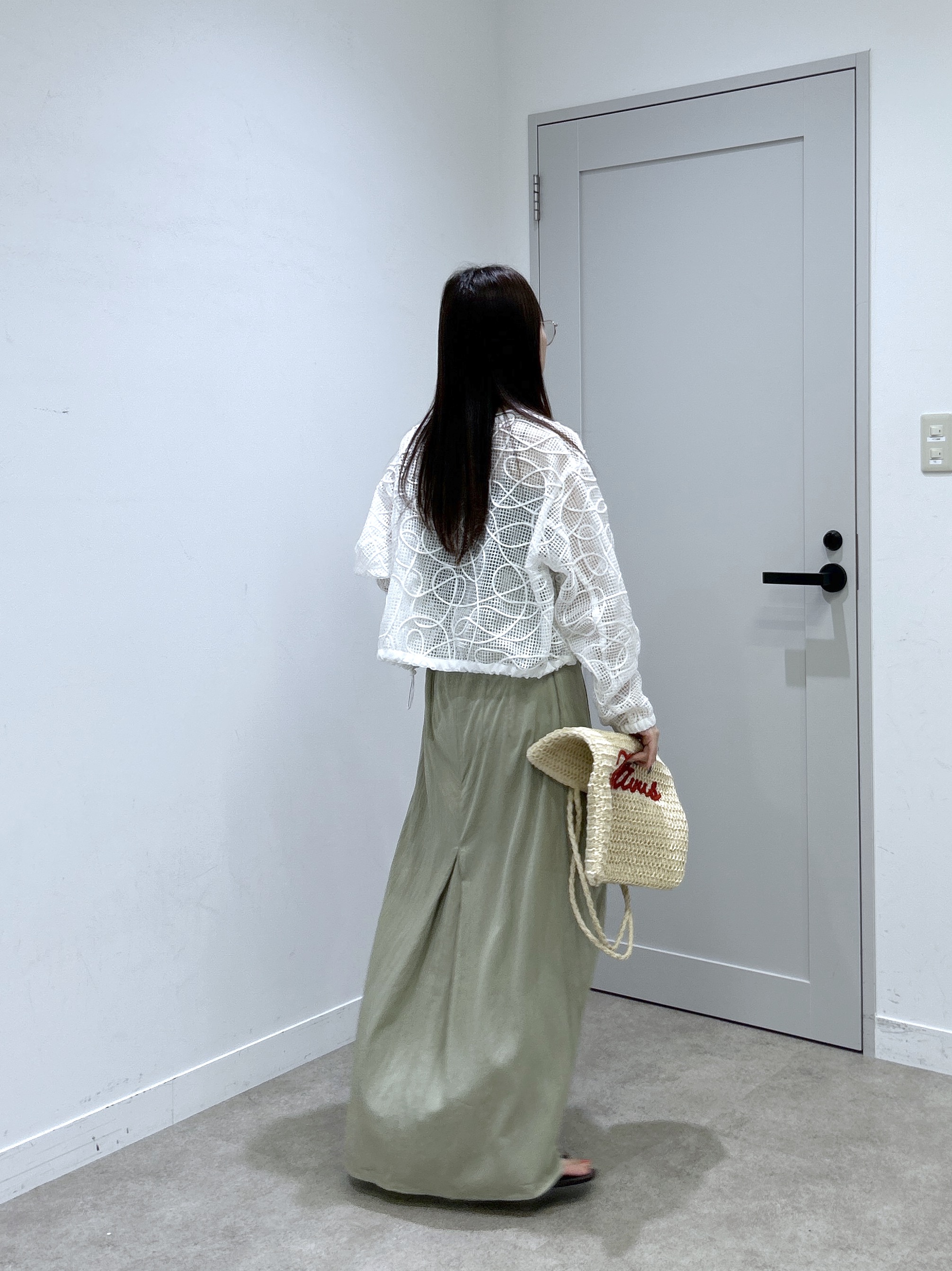 Renoさんの「INDIVI｜アートメッシュブルゾン」を使ったコーディネート