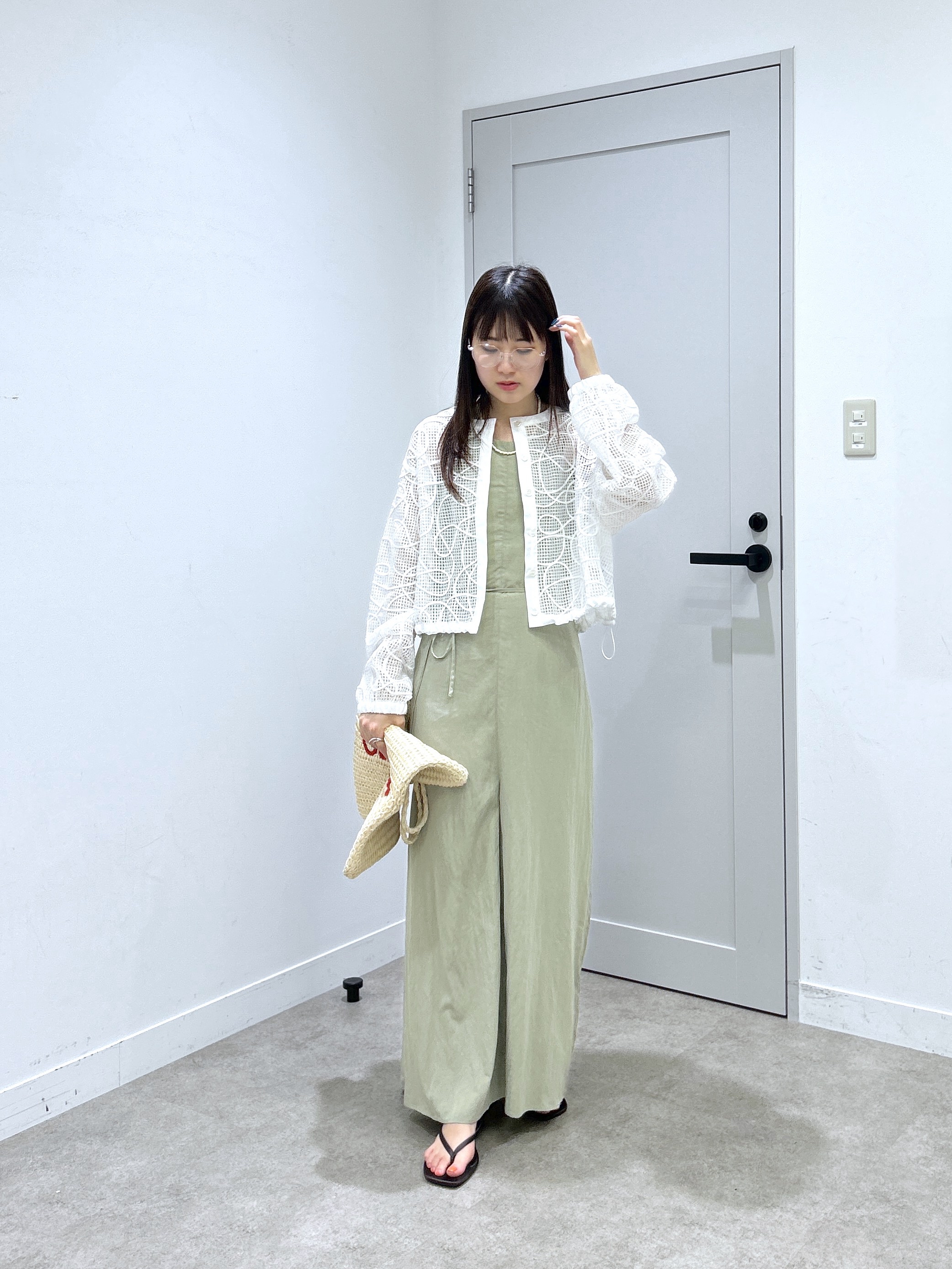 Renoさんの「INDIVI｜アートメッシュブルゾン」を使ったコーディネート