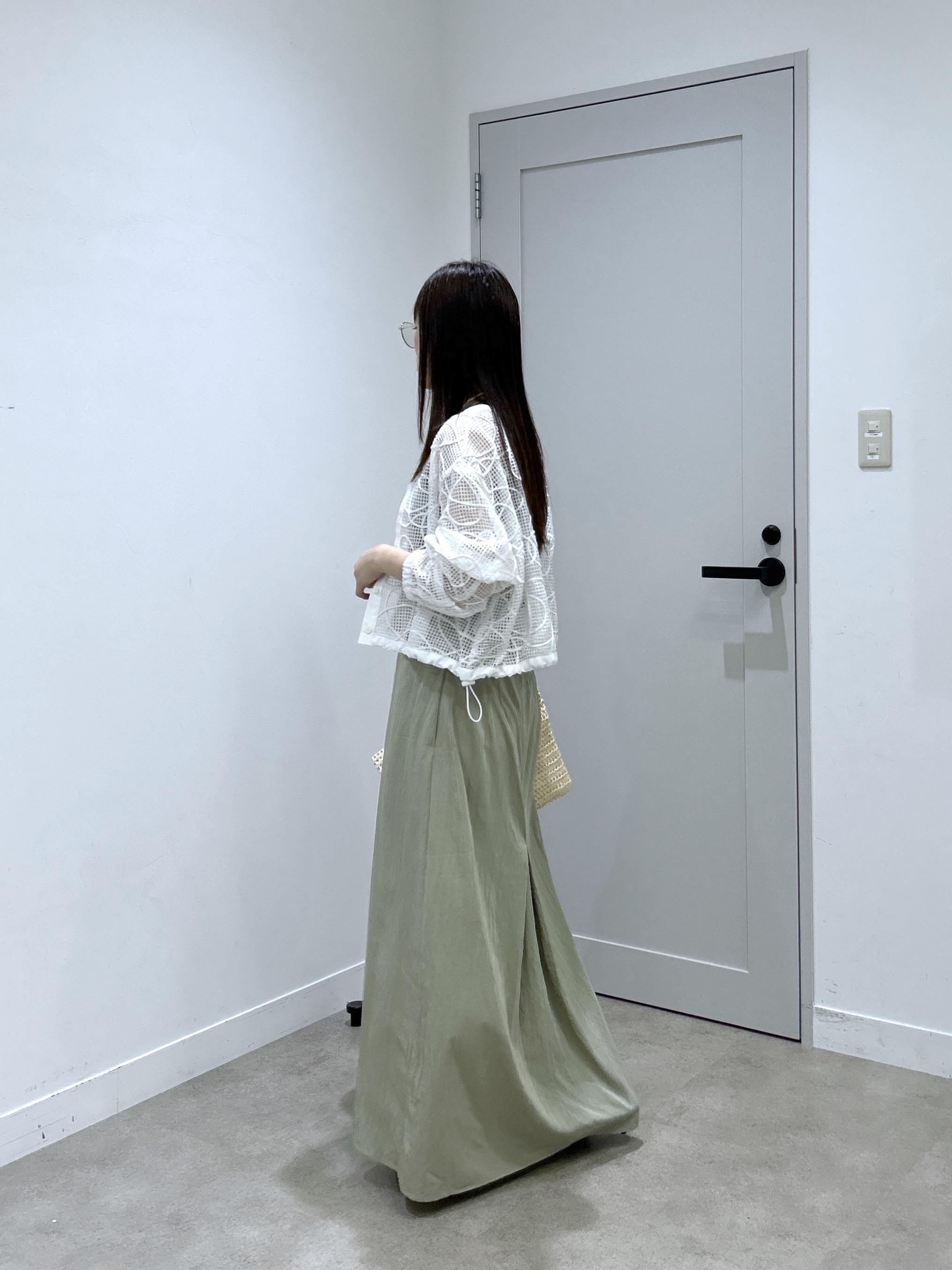 Renoさんの「INDIVI｜アートメッシュブルゾン」を使ったコーディネート