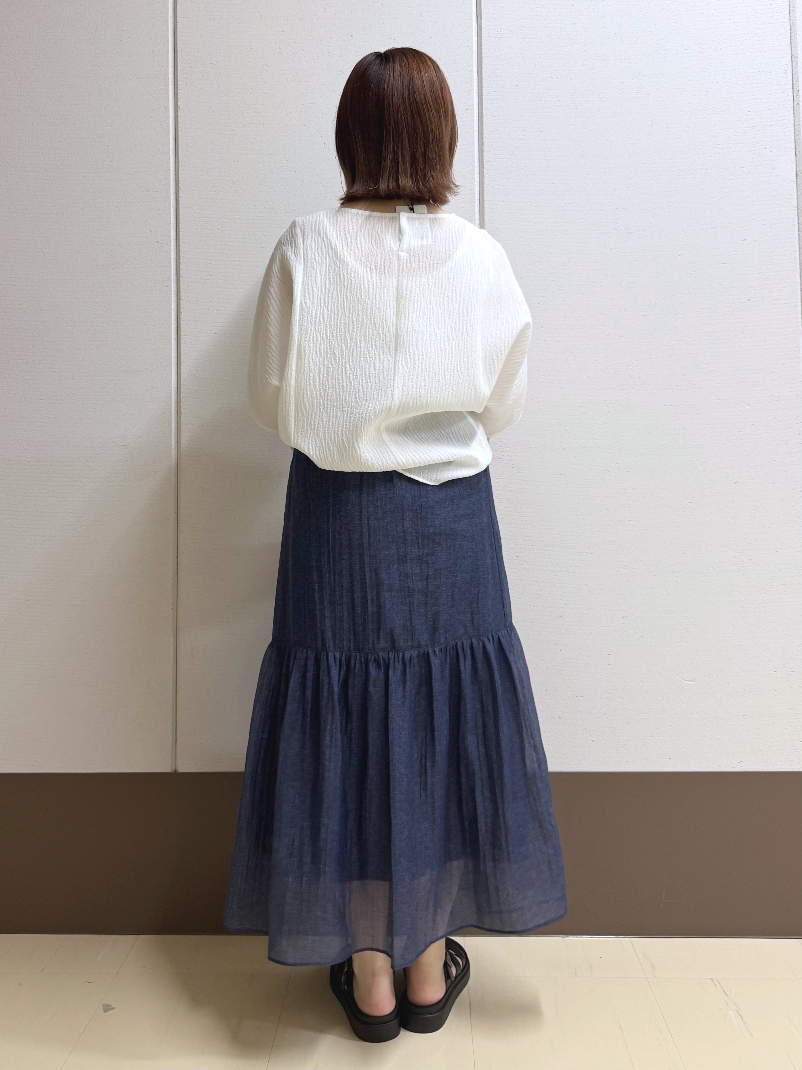 Rikoさんの「INDIVI｜【洗える／前後2WAY】インナータンクトップ」を使ったコーディネート