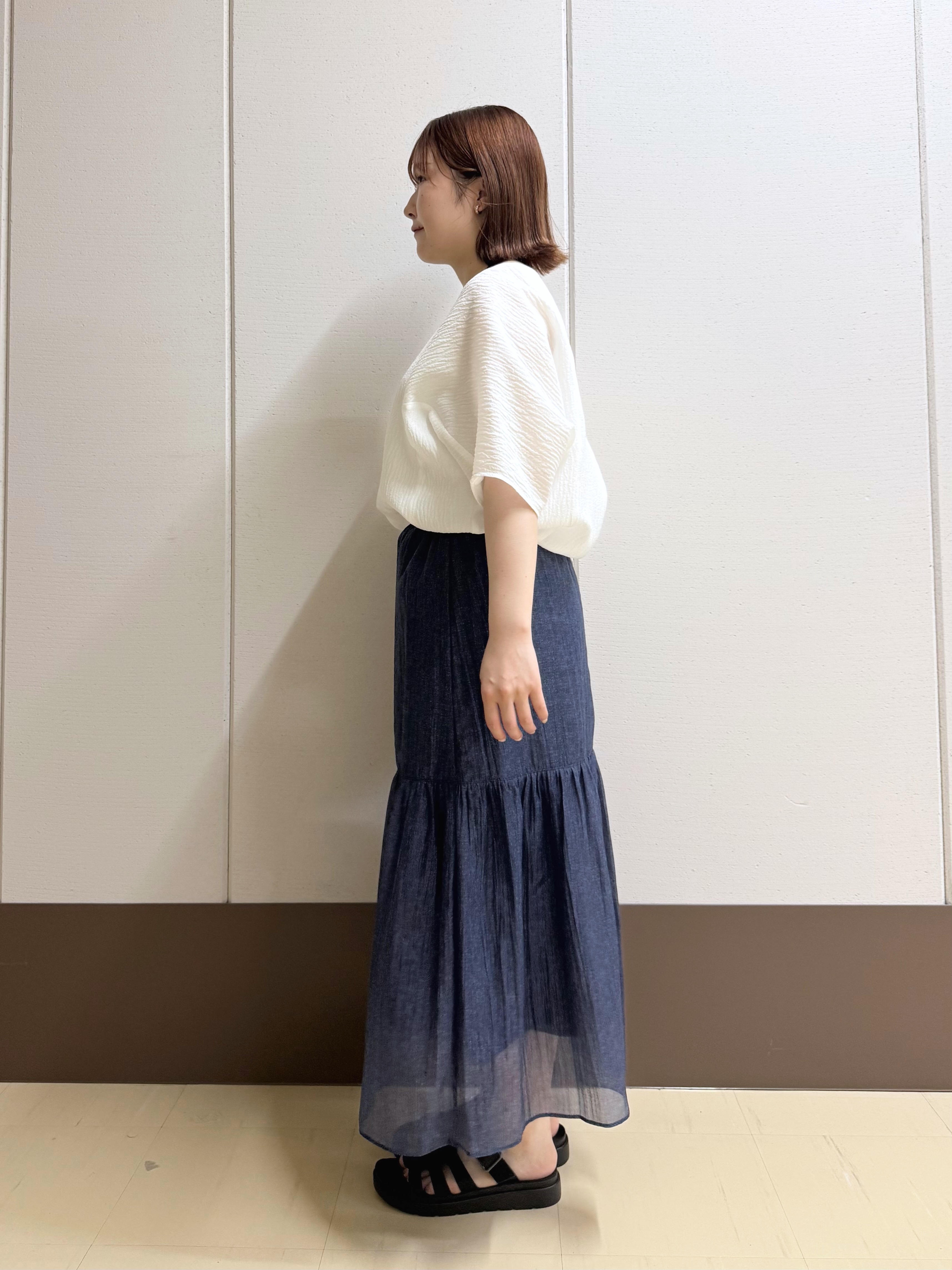 Rikoさんの「INDIVI｜【洗える／前後2WAY】インナータンクトップ」を使ったコーディネート