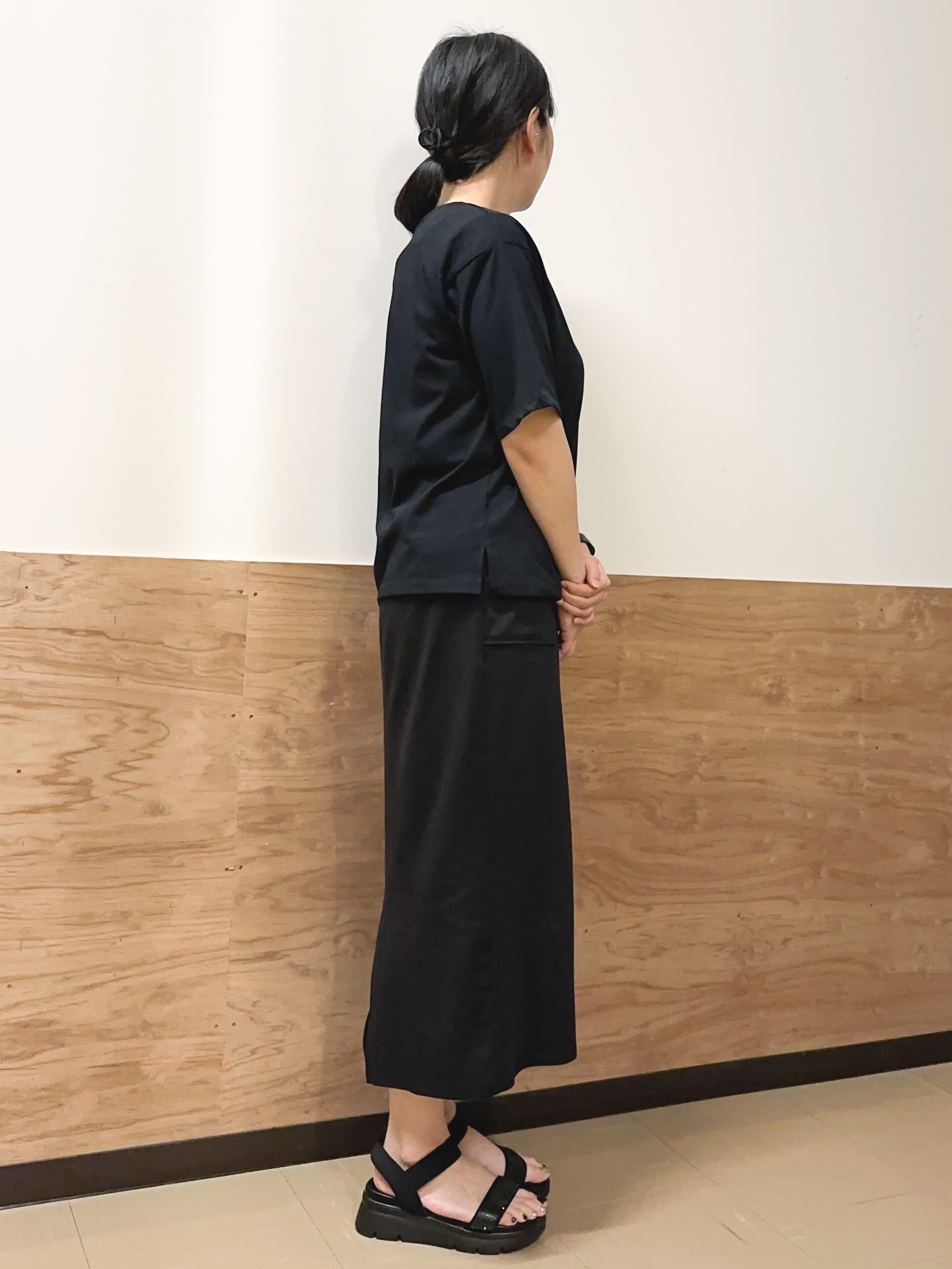 すーさんの「grove｜【UVカット/接触冷感】プリントアソート5分袖Tシャツ」を使ったコーディネート