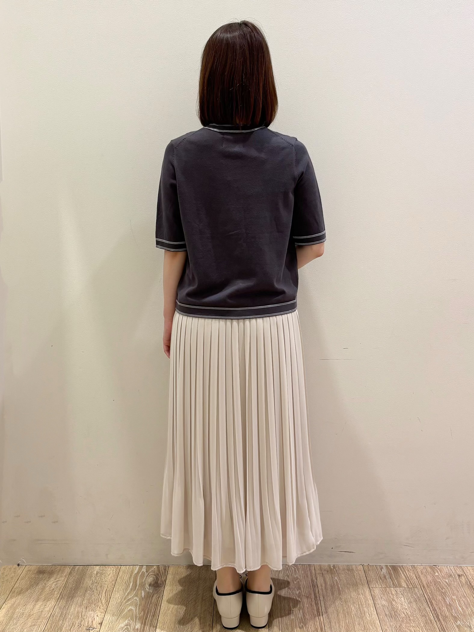 honamiさんの「index｜【UV】バイカラーダブルライン半袖カーディガン《洗濯機OK》」を使ったコーディネート