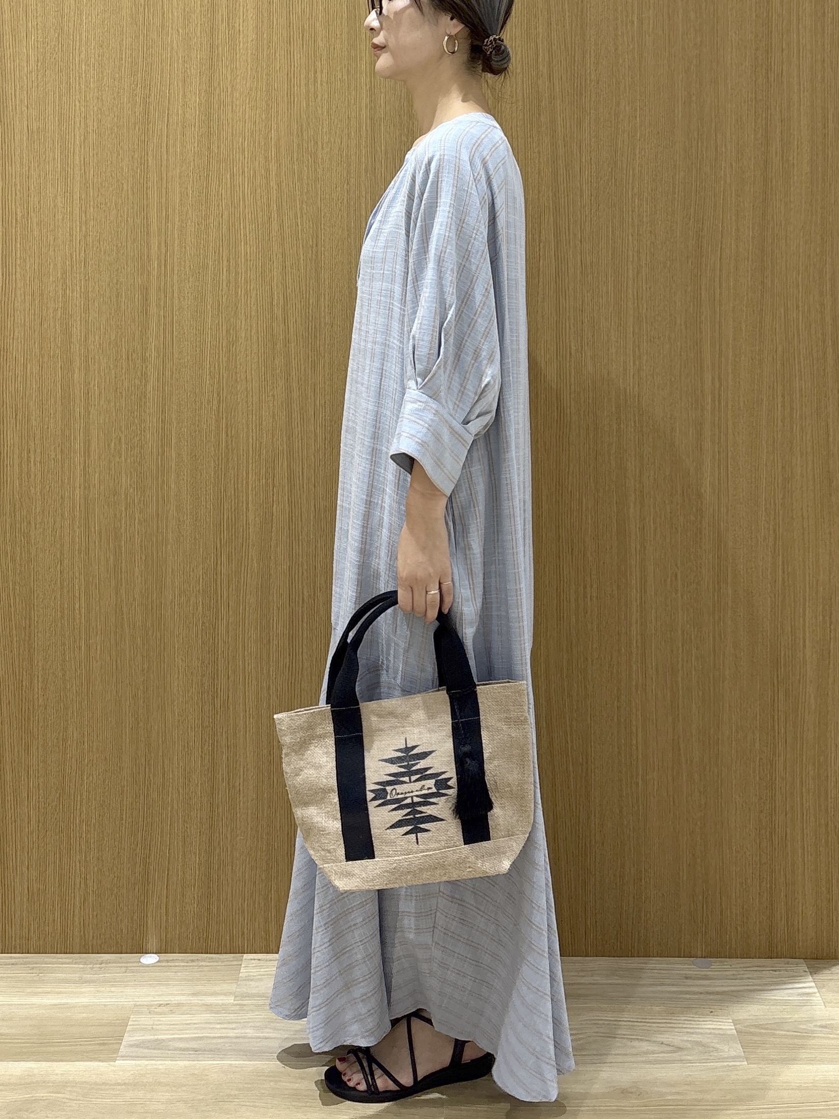たけねぇさんの「OPAQUE.CLIP｜キーネックロングワンピース【洗える】」を使ったコーディネート